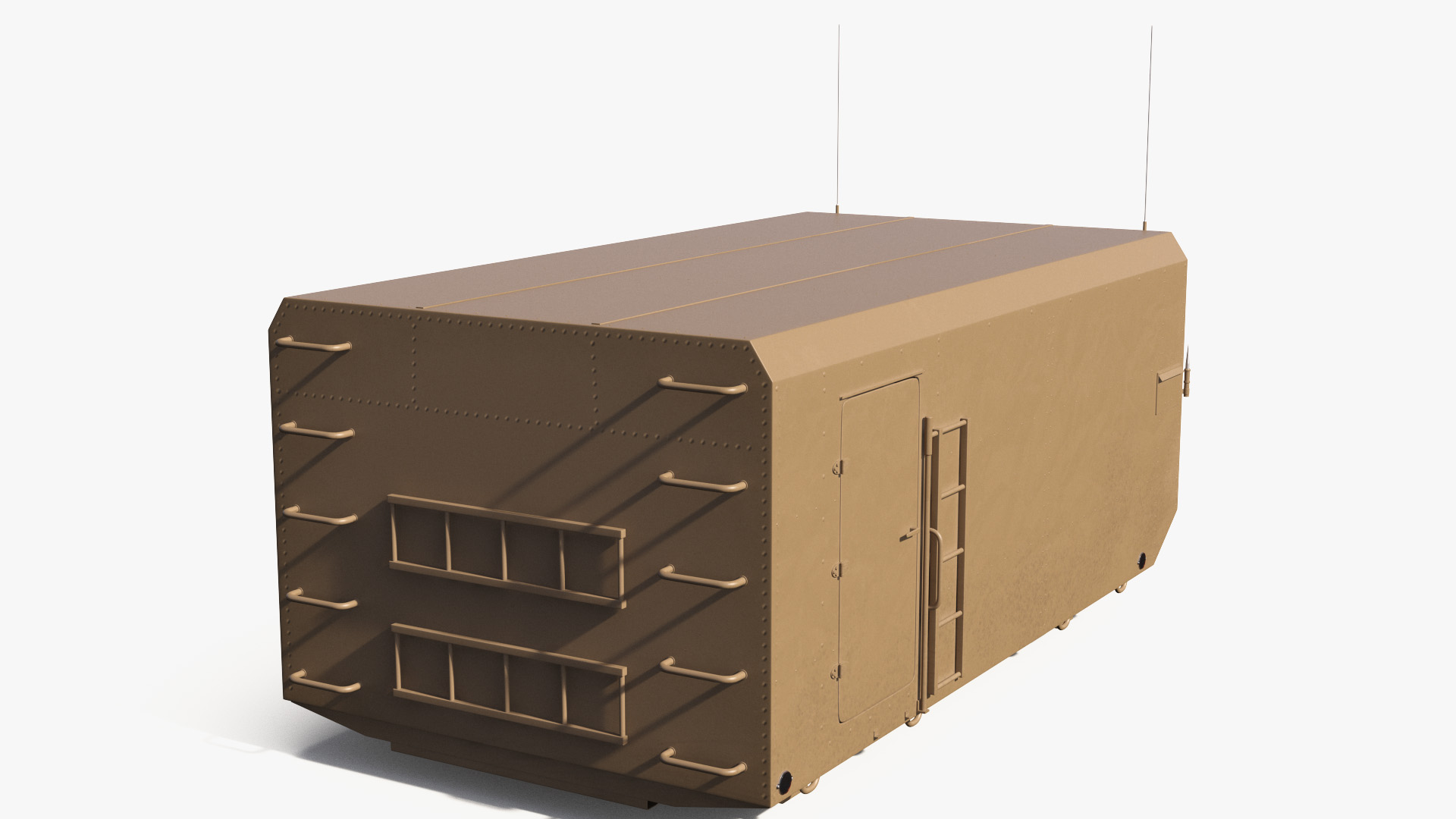 3D Desert Radar Cabin model