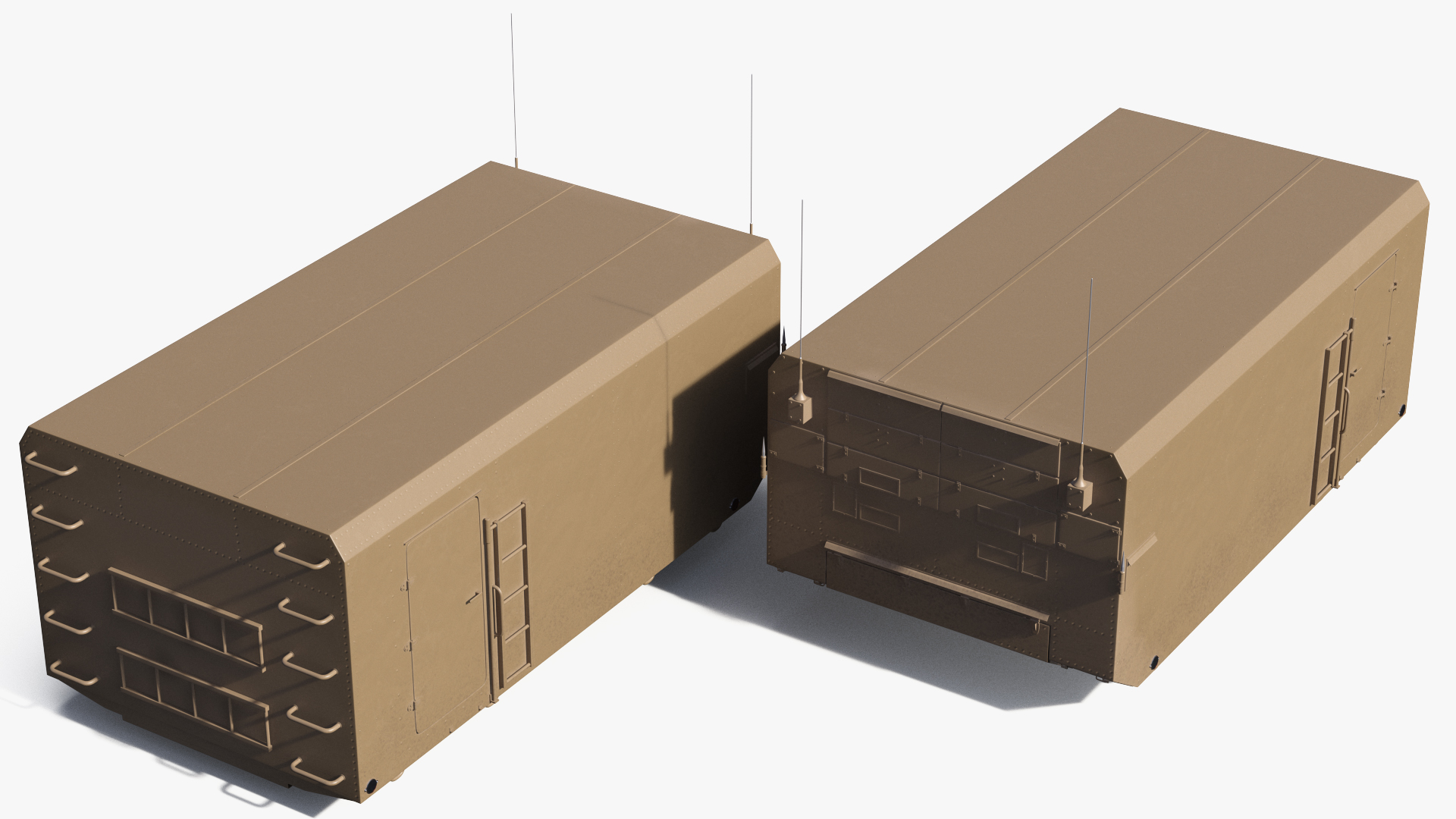 3D Desert Radar Cabin model