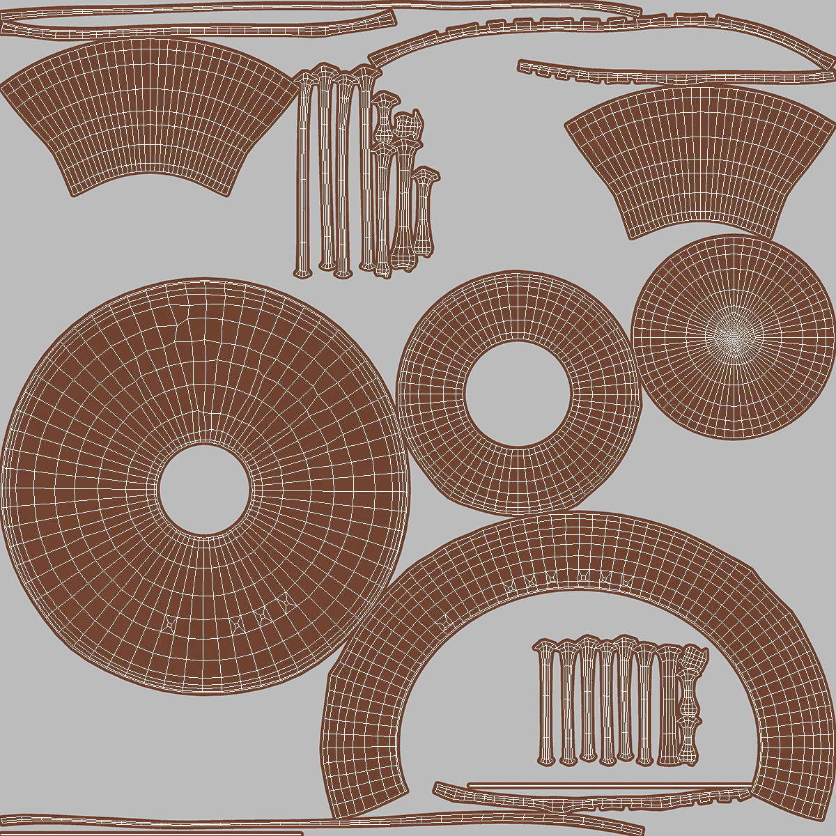 3D Chocolate Fountain model