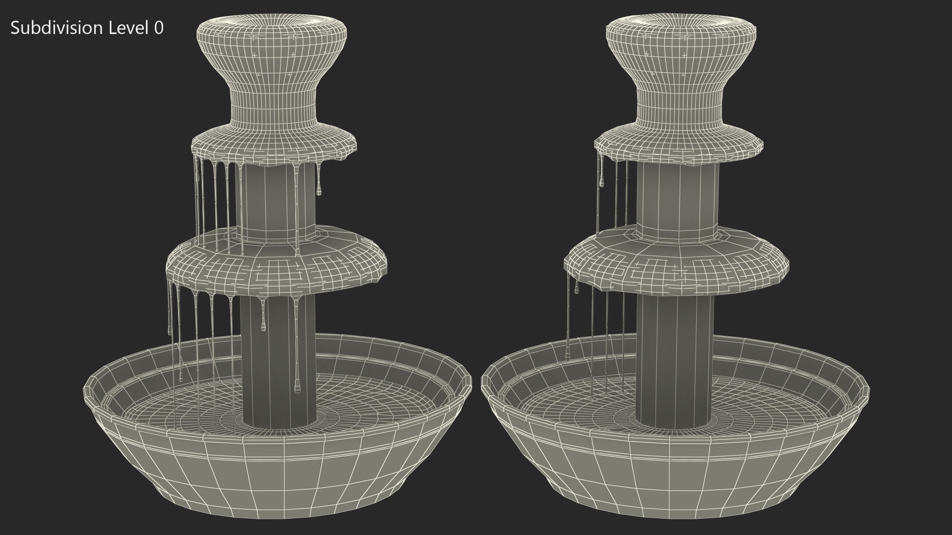 3D Chocolate Fountain model