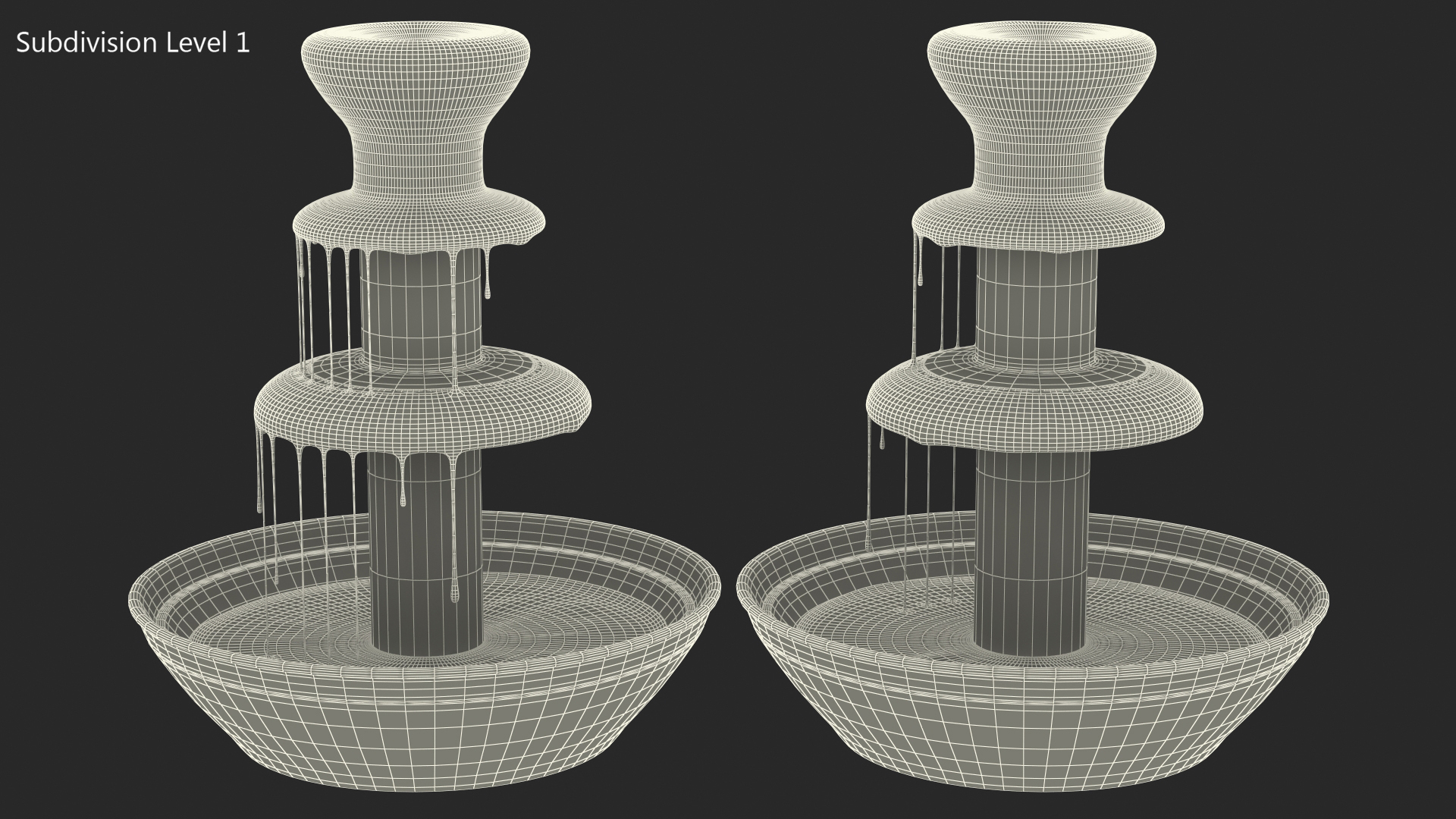 3D Chocolate Fountain model