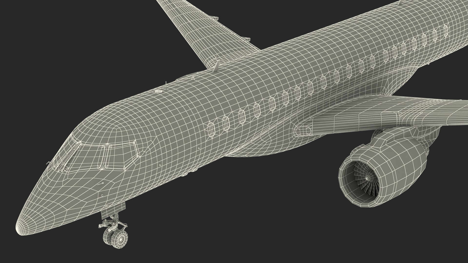 3D Mitsubishi SpaceJet M90 model