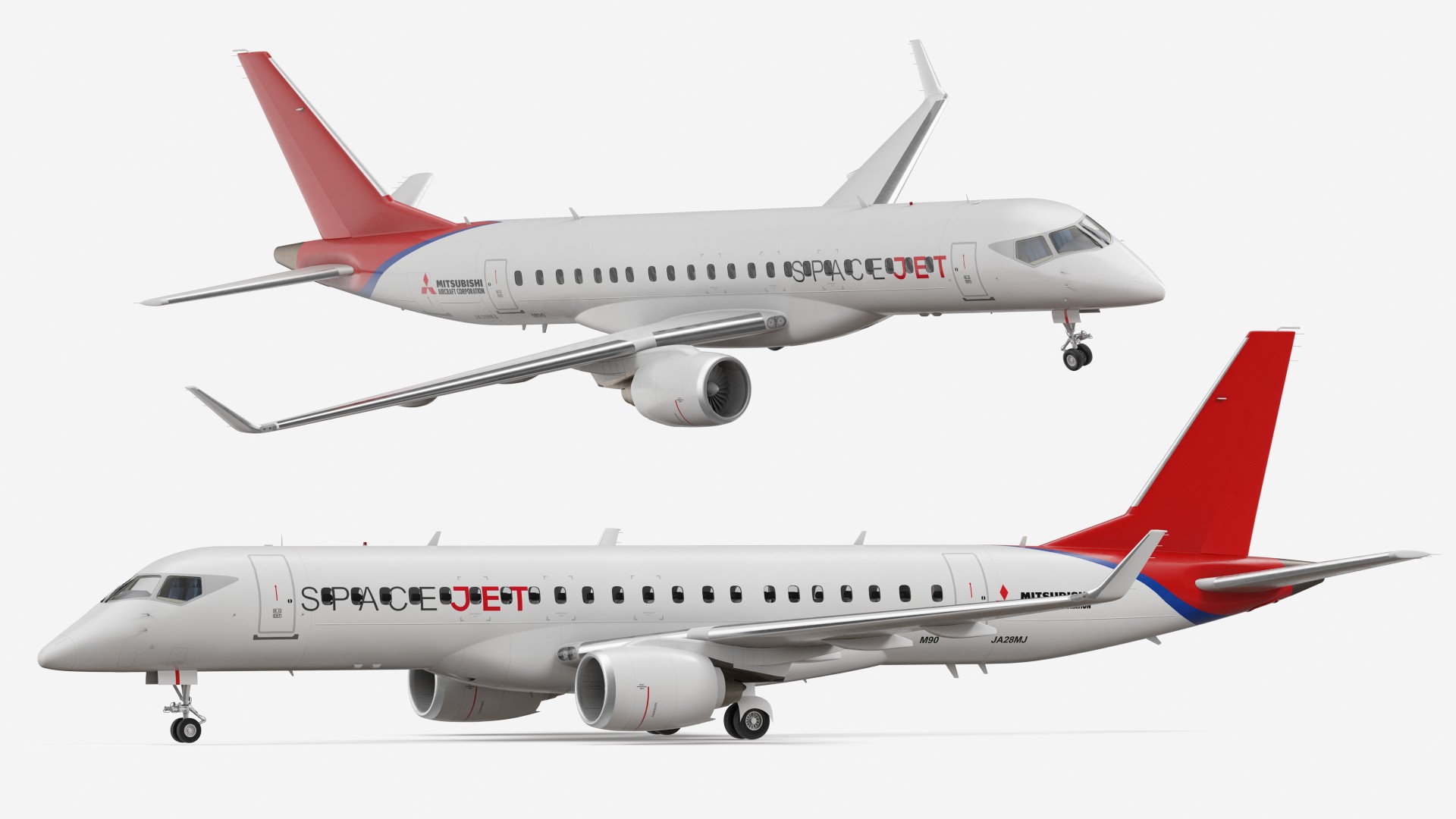 3D Mitsubishi SpaceJet M90 model