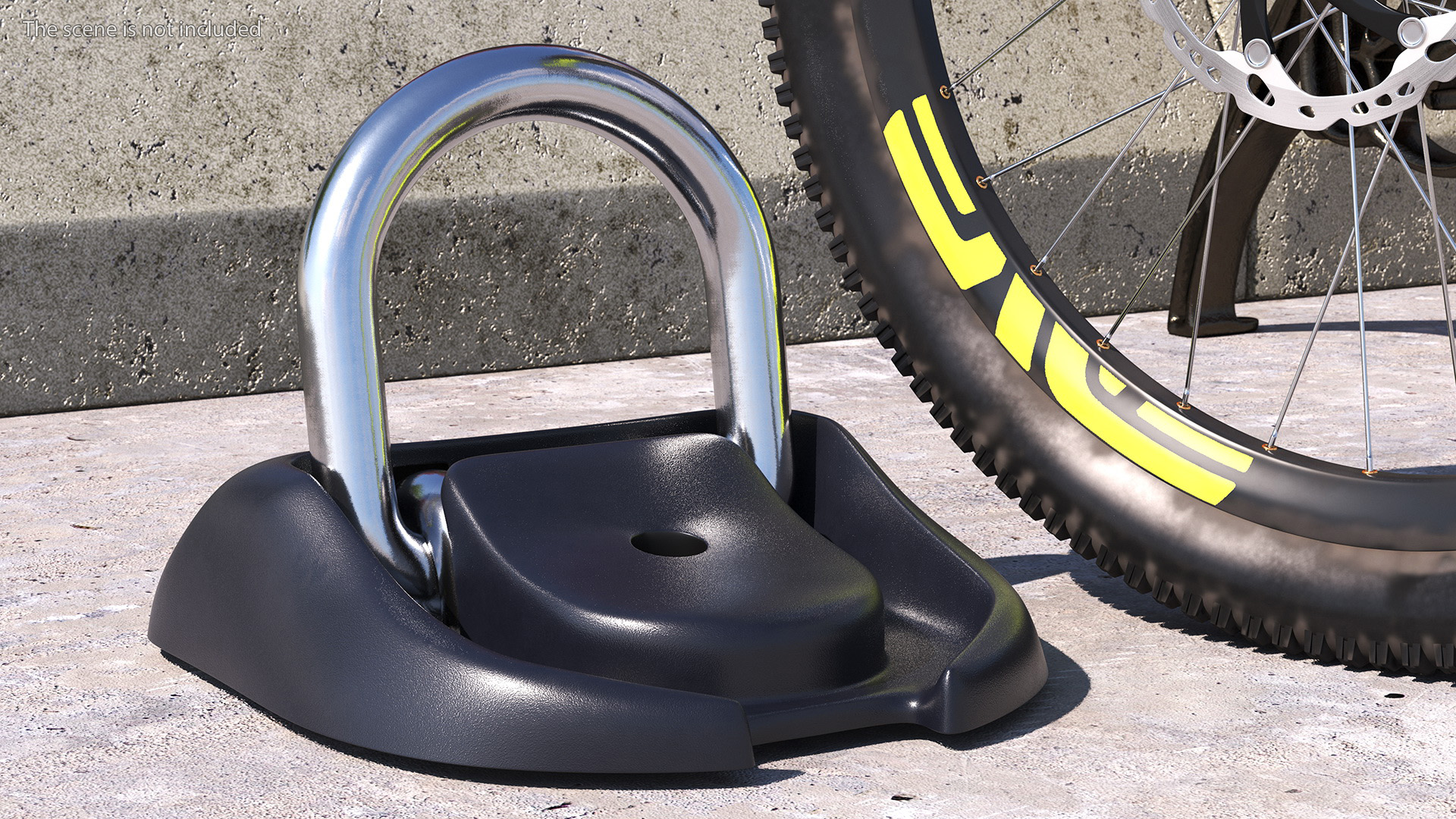 Wall and Ground Bike Anchor 3D