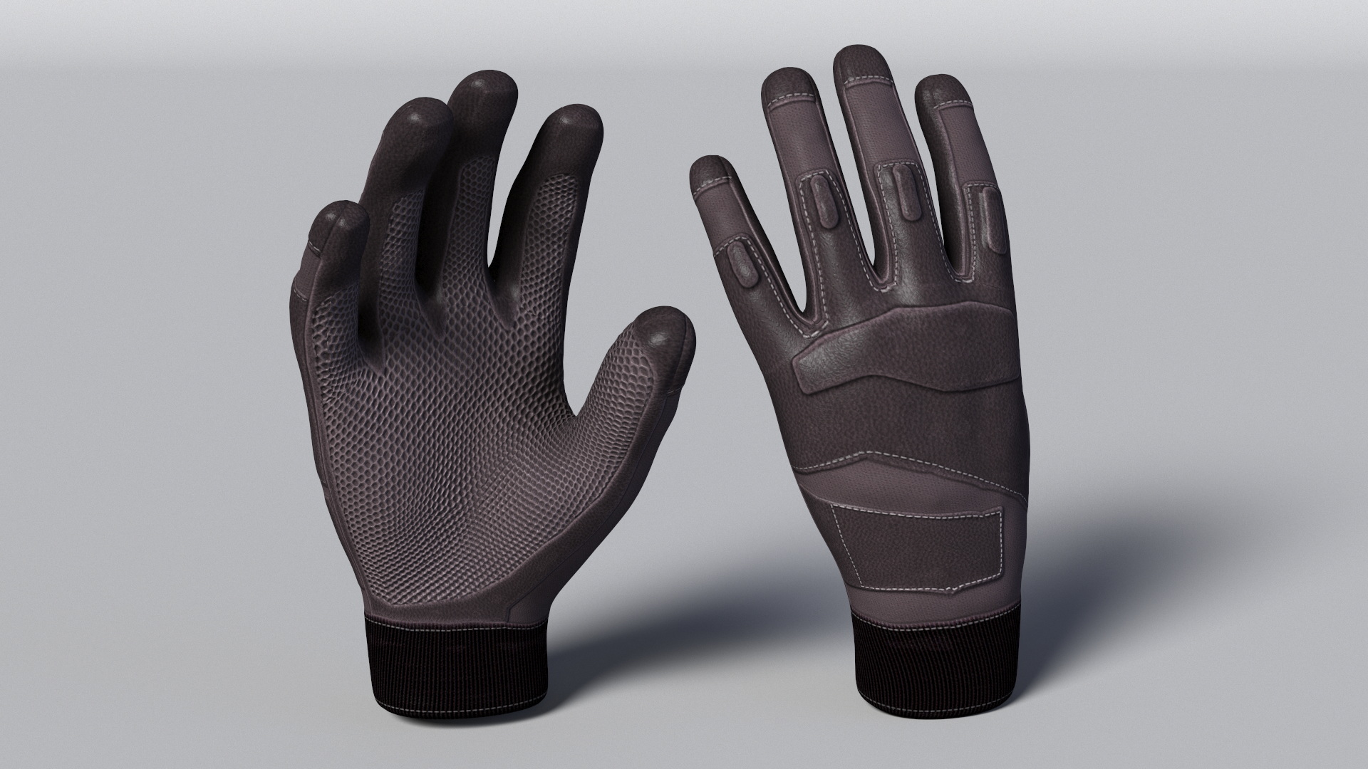 Tactical Military Gloves 3D model