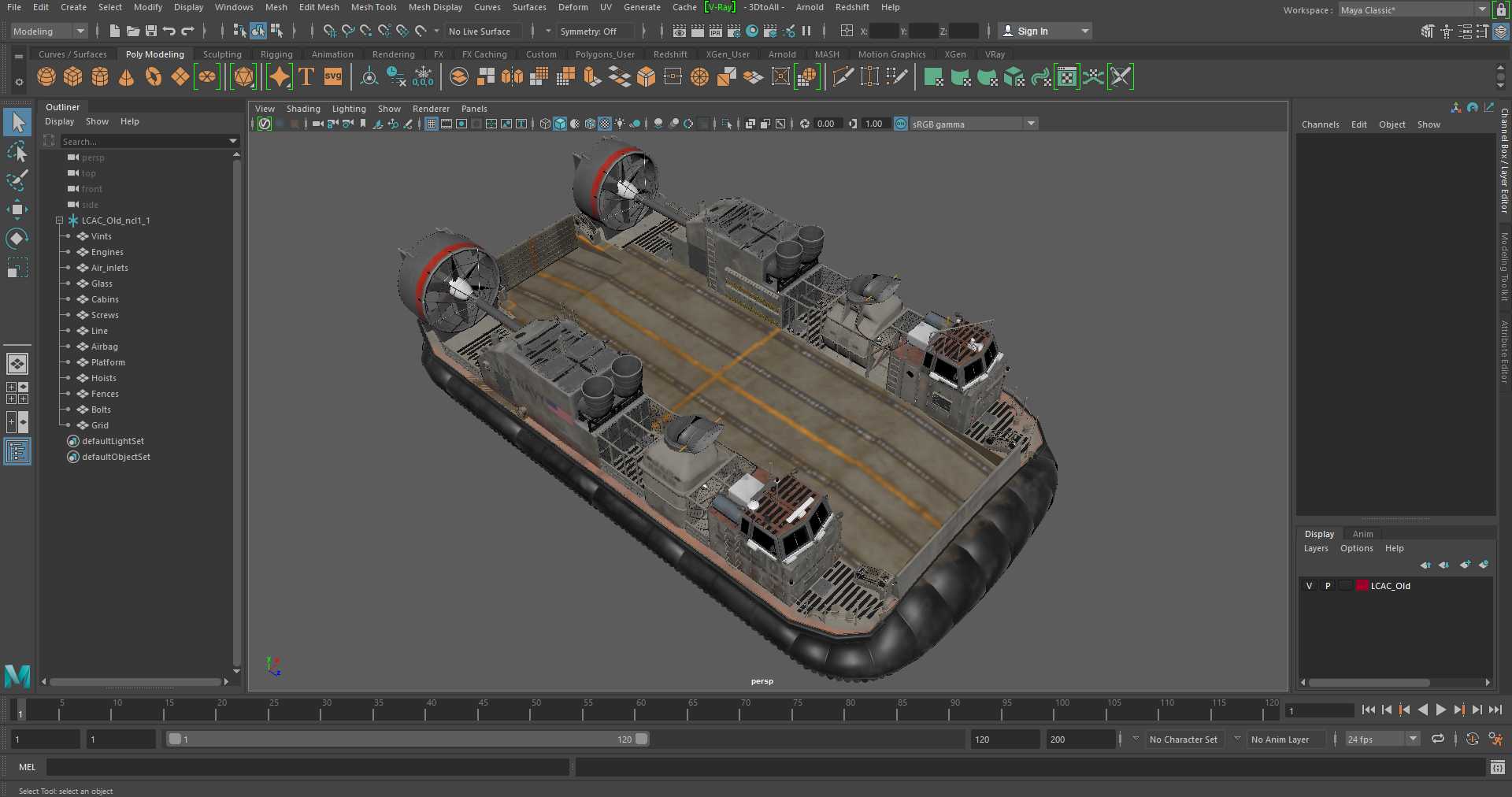 3D model LCAC Old