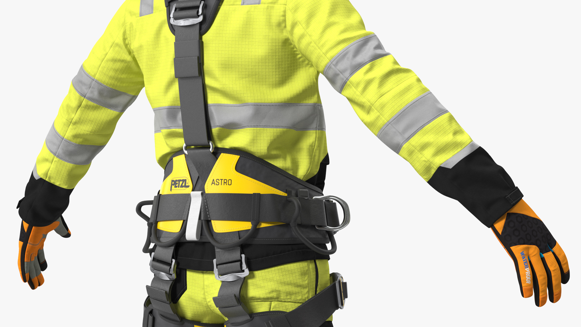 3D model High Altitude Worker Full Equipment