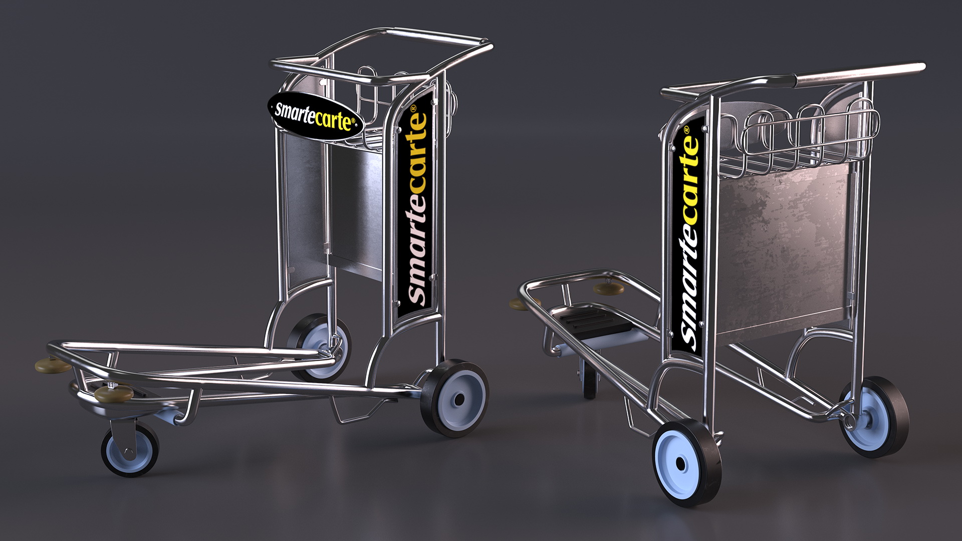 Smartecarte Airport Luggage Cart 3D