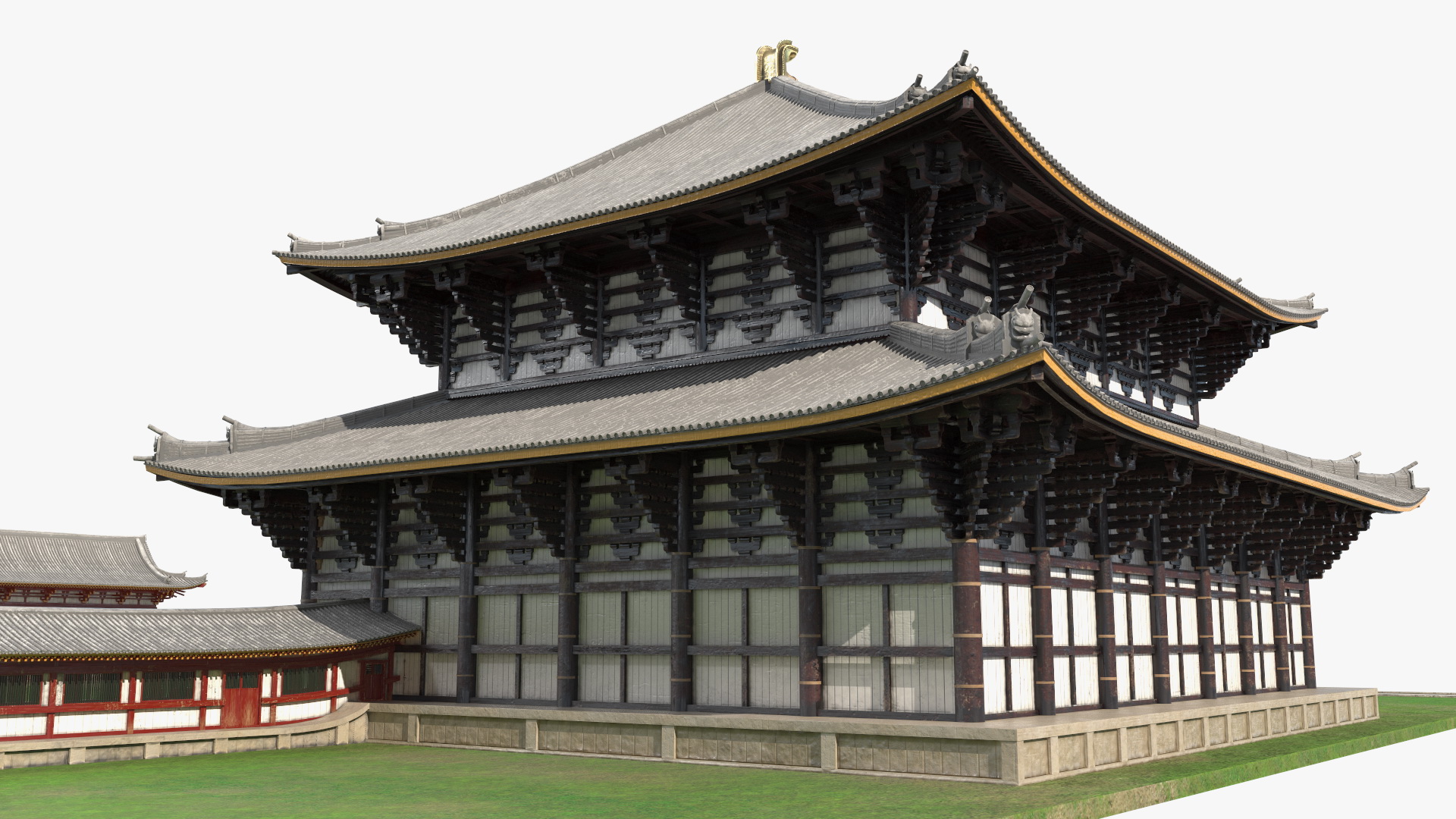 3D Japanese Buddhist Temple Todai Ji model