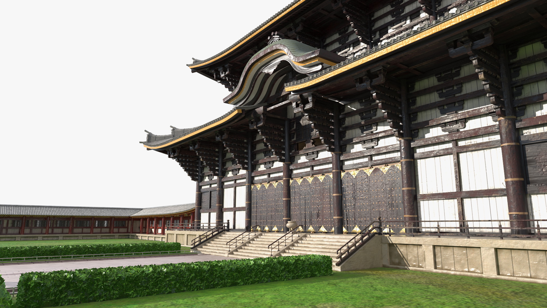 3D Japanese Buddhist Temple Todai Ji model