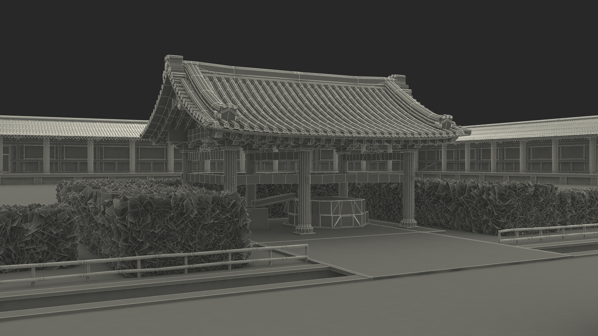 3D Japanese Buddhist Temple Todai Ji model