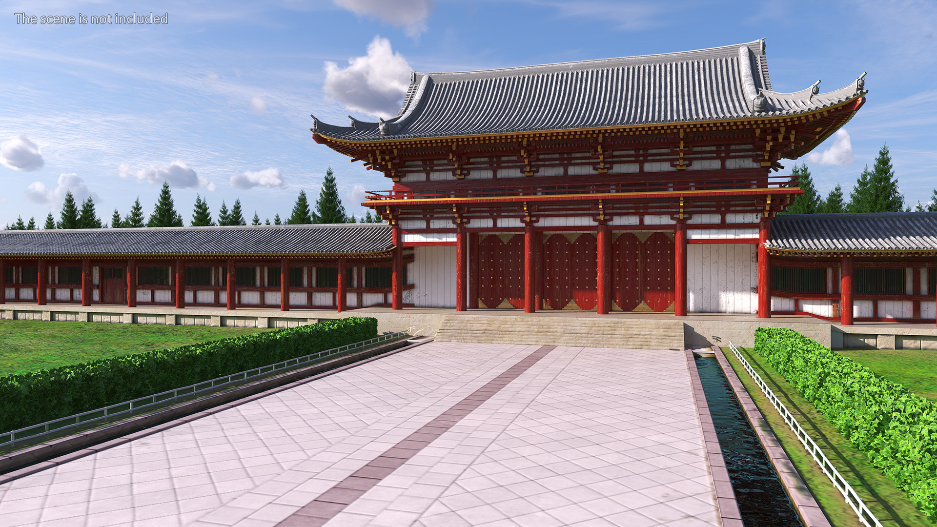 3D Japanese Buddhist Temple Todai Ji model