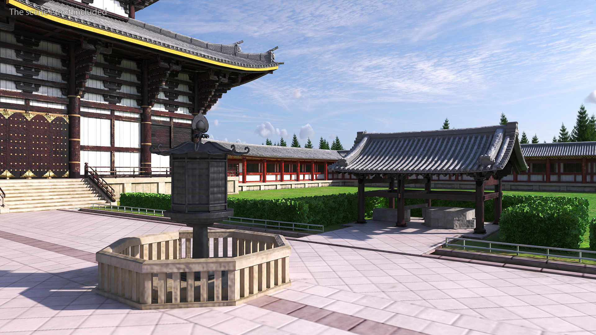 3D Japanese Buddhist Temple Todai Ji model