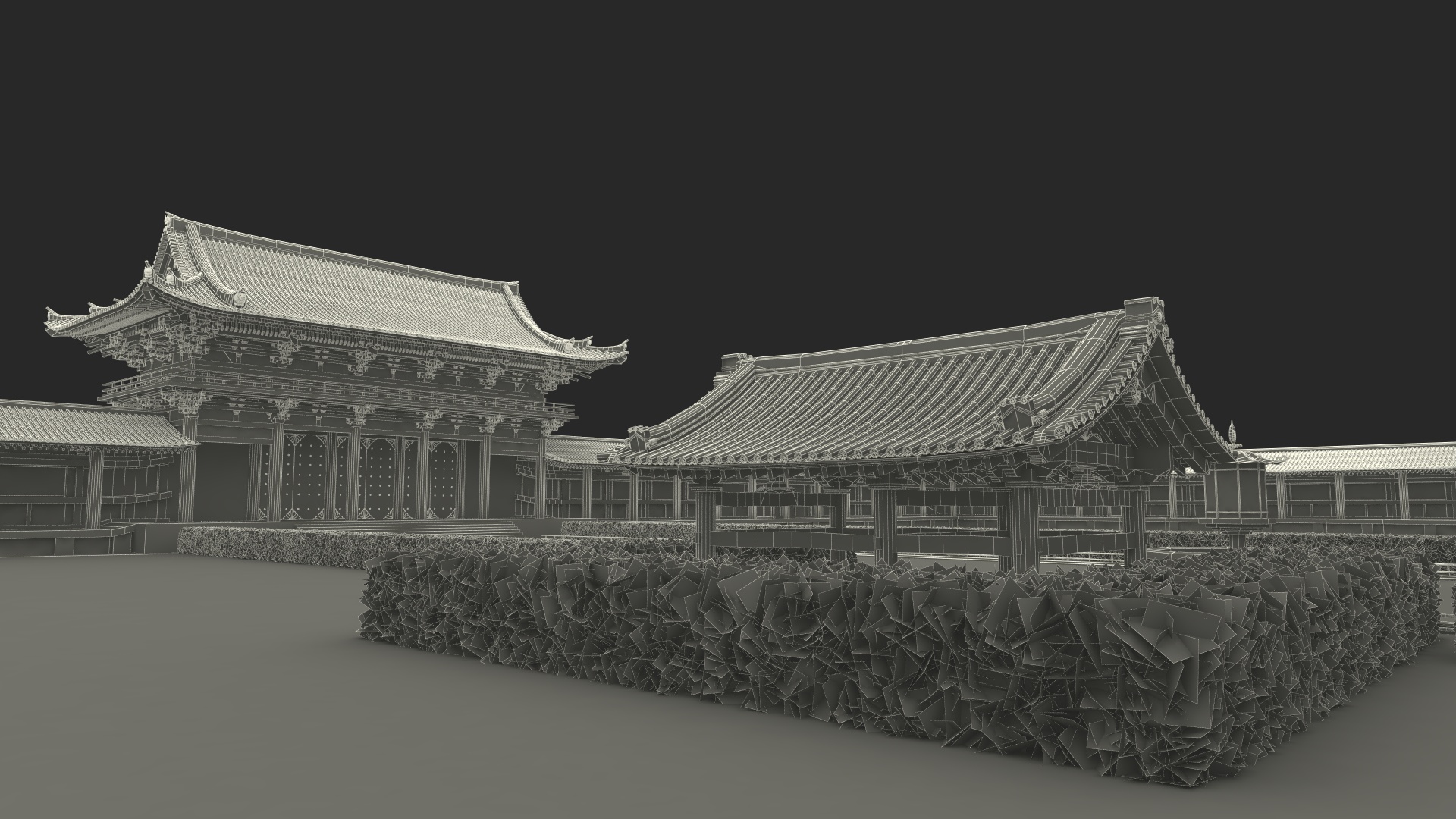 3D Japanese Buddhist Temple Todai Ji model