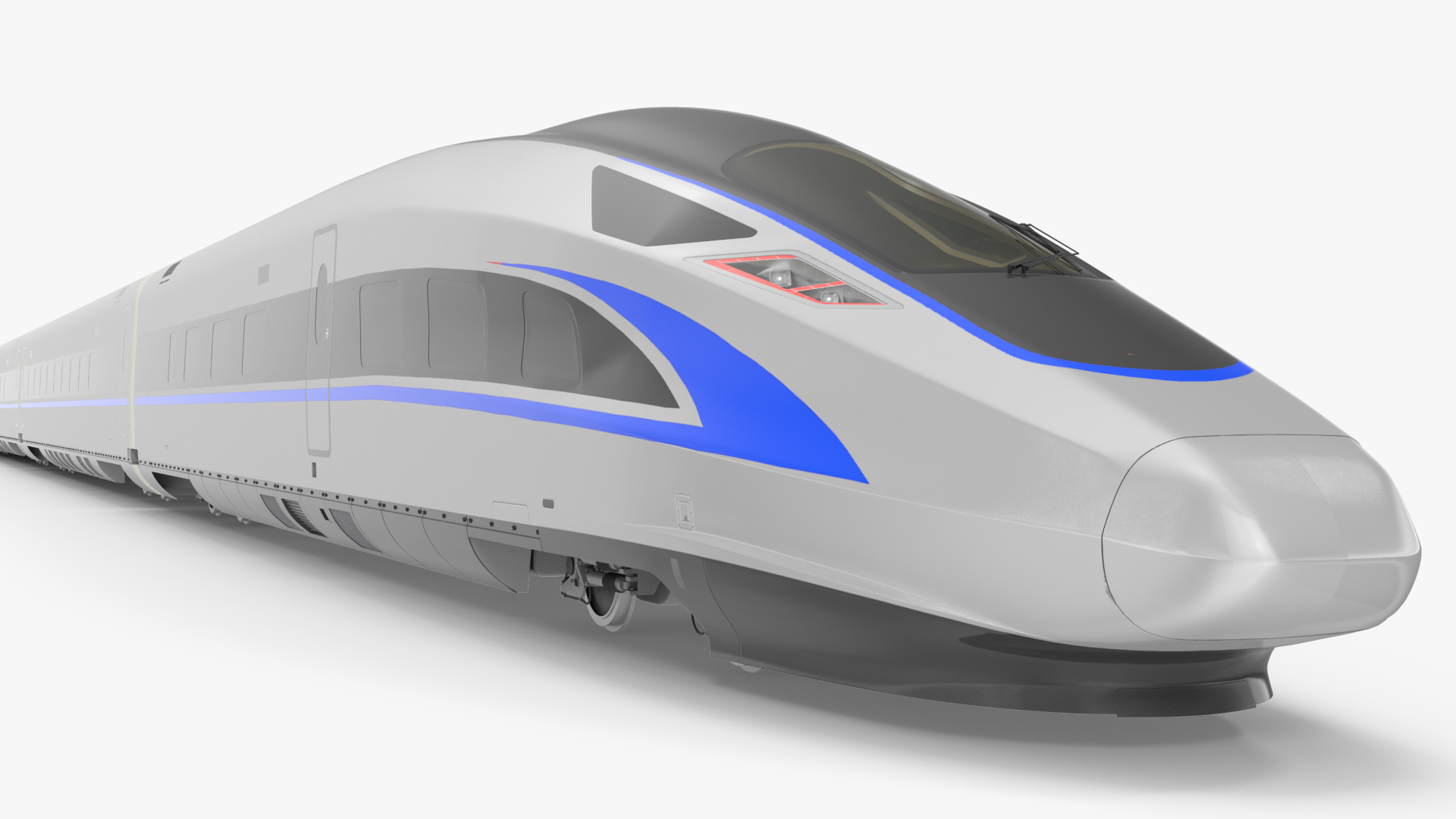 3D High Speed Bullet Train model