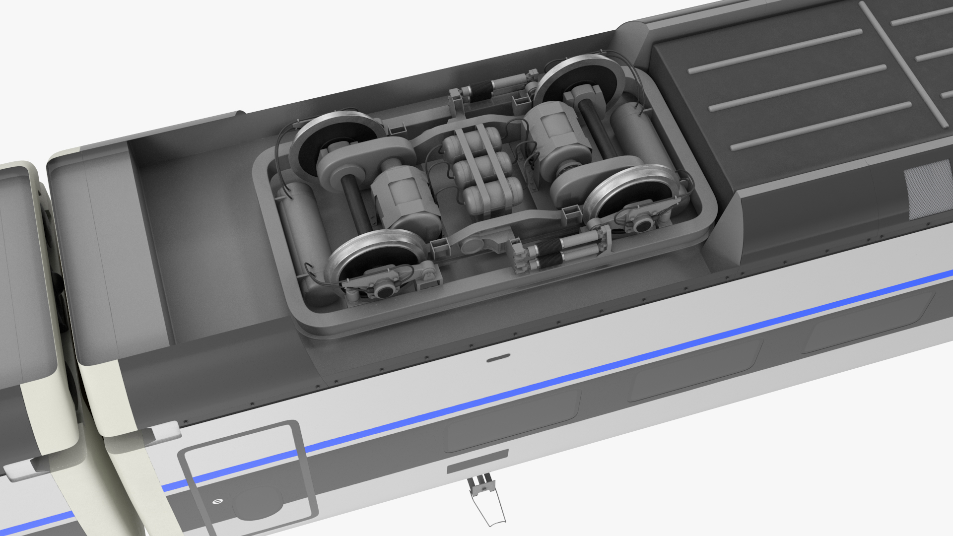 3D High Speed Bullet Train model