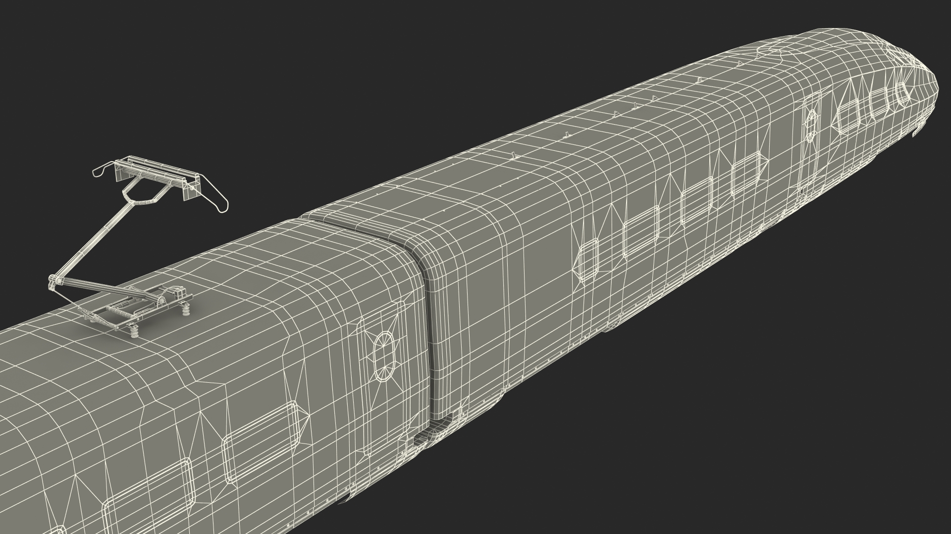 3D High Speed Bullet Train model