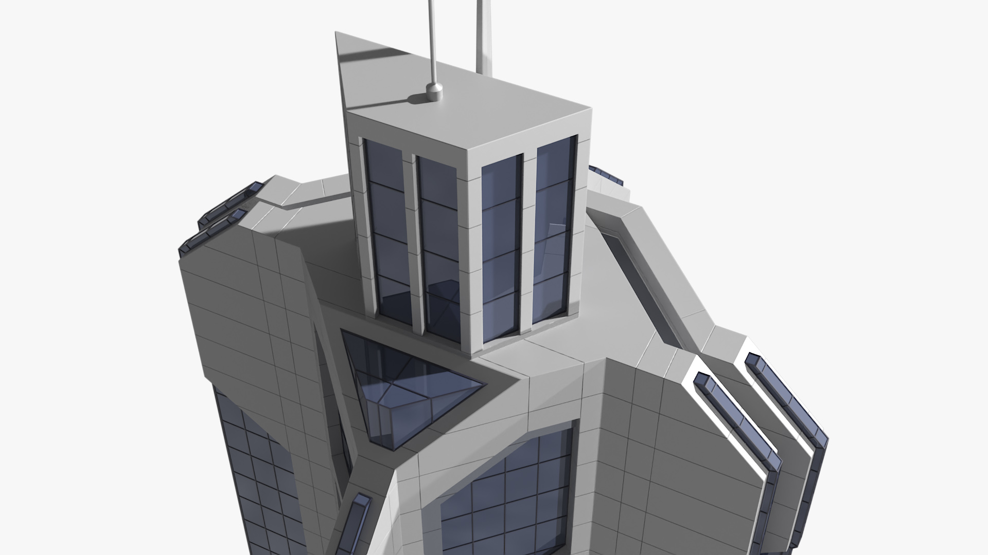 3D model Concept Trade Center