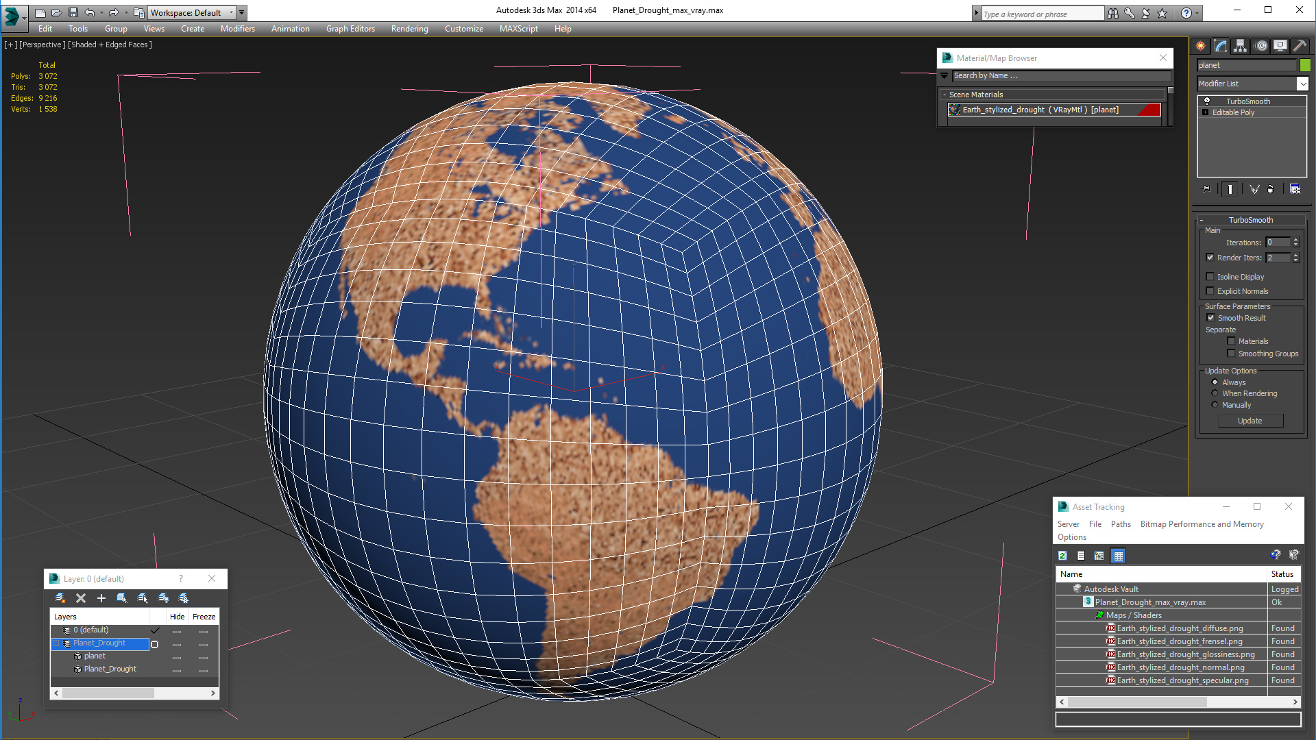 Planet Drought 3D model