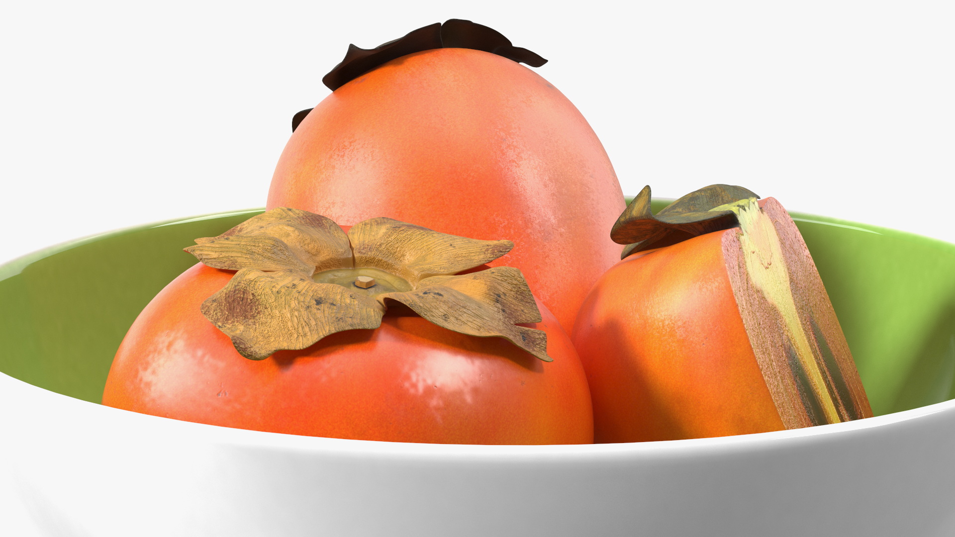 Persimmon Fruit Set 3D model