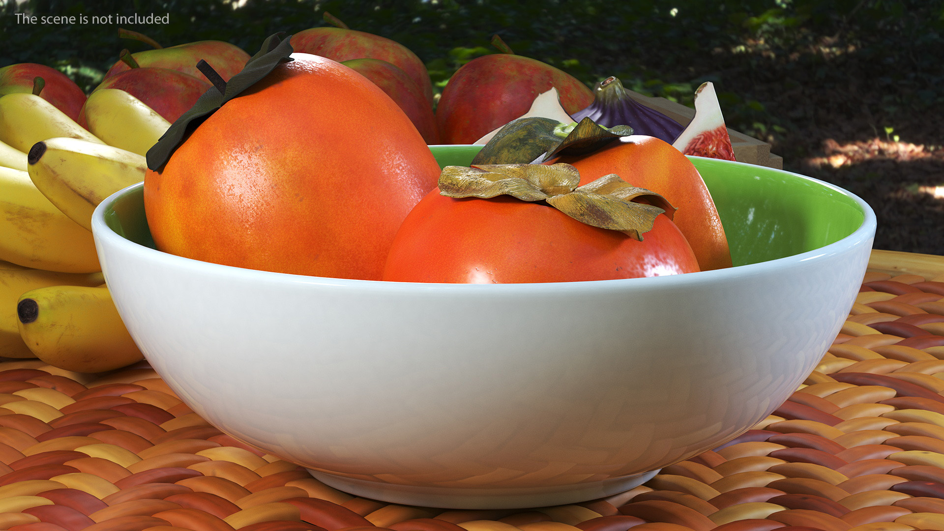 Persimmon Fruit Set 3D model