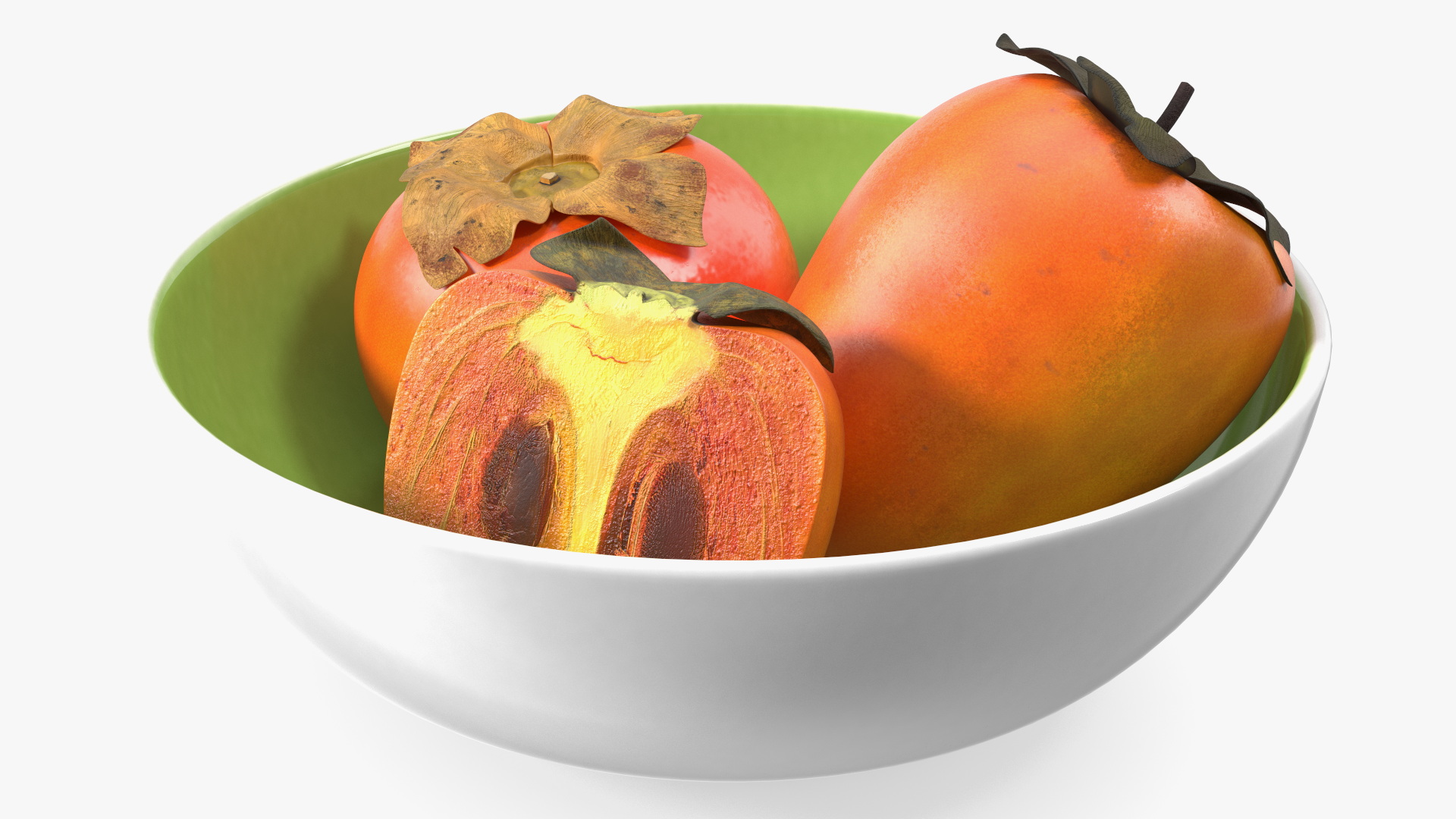 Persimmon Fruit Set 3D model