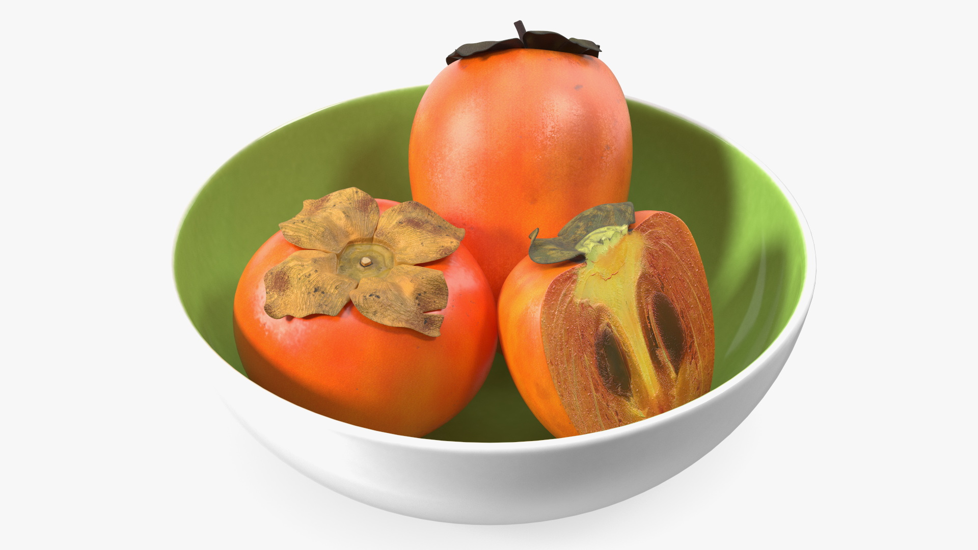 Persimmon Fruit Set 3D model