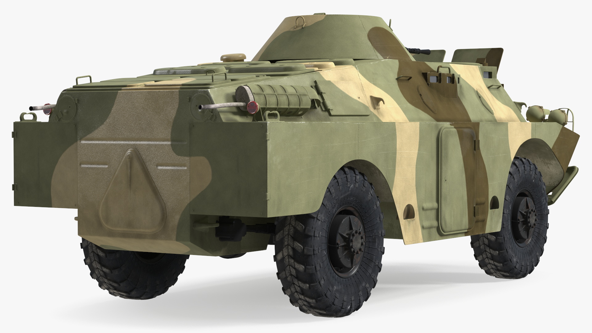 BRDM 2 Amphibious Vehicle Rigged 3D