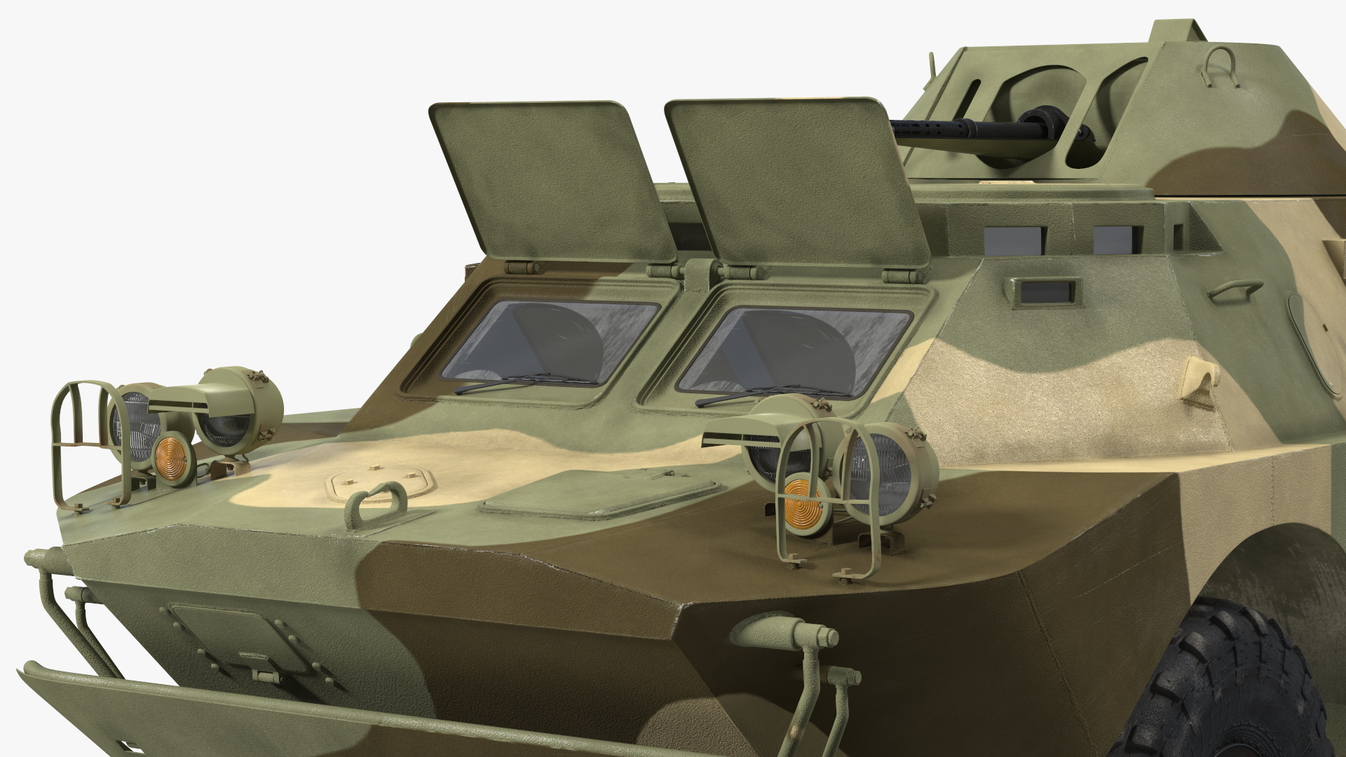 BRDM 2 Amphibious Vehicle Rigged 3D