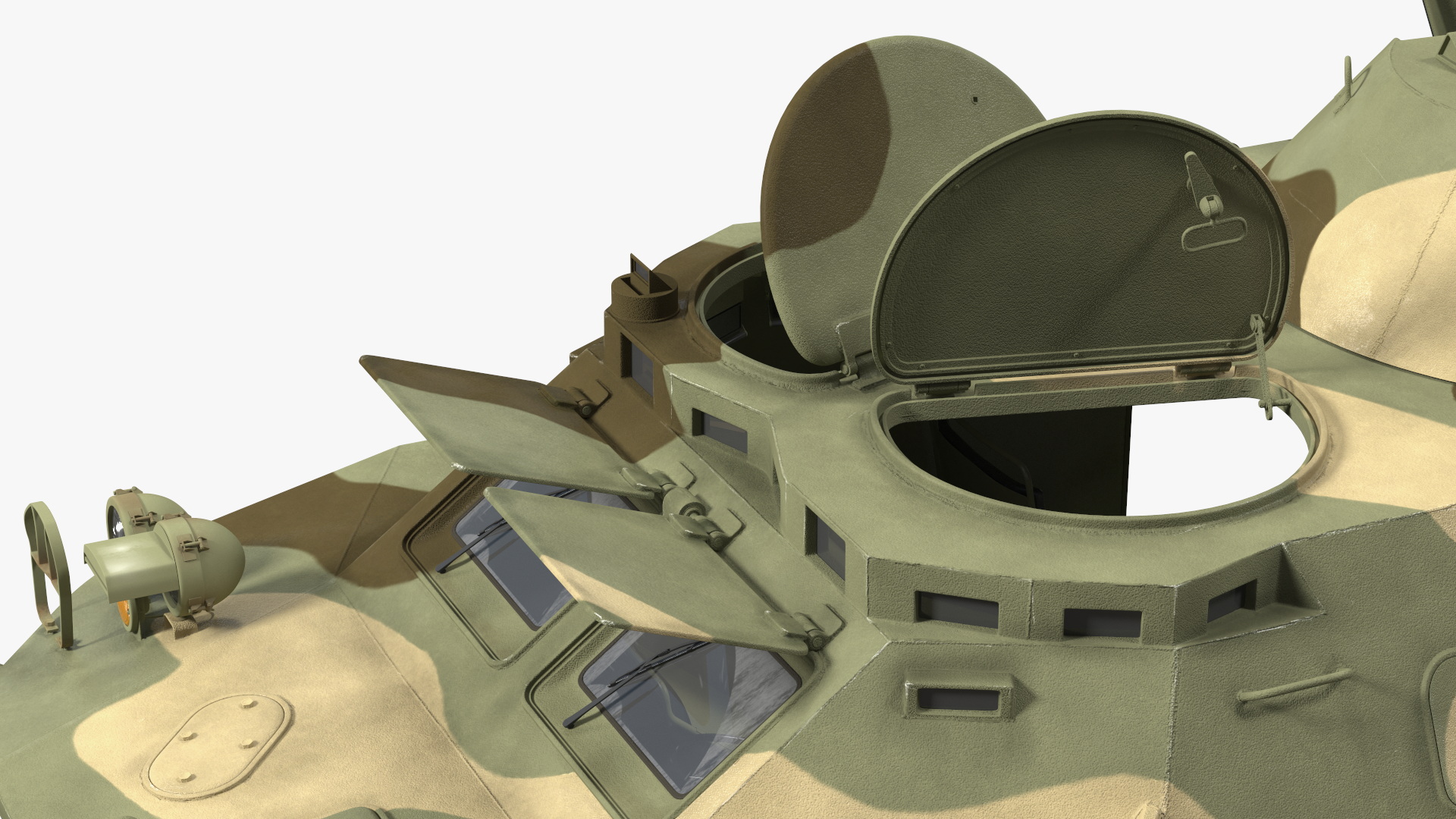 BRDM 2 Amphibious Vehicle Rigged 3D