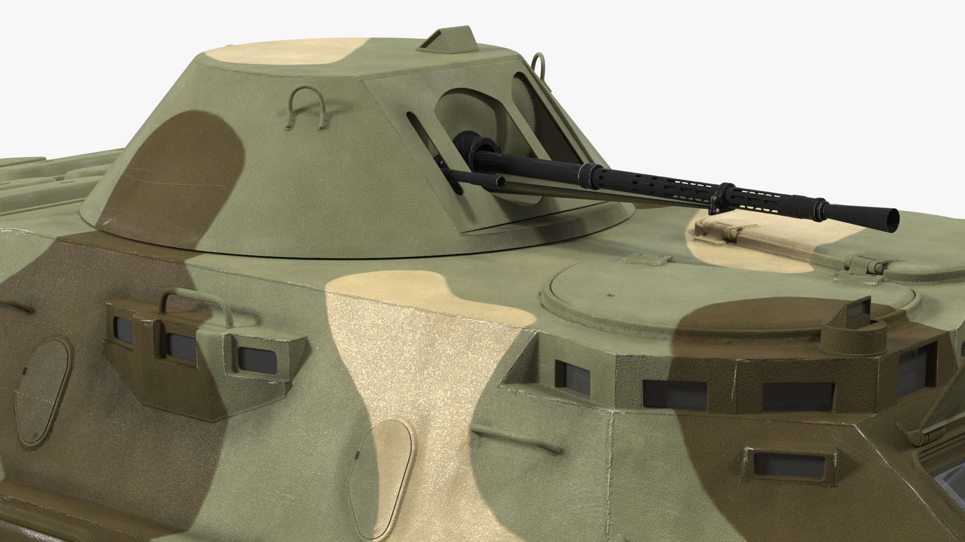 BRDM 2 Amphibious Vehicle Rigged 3D