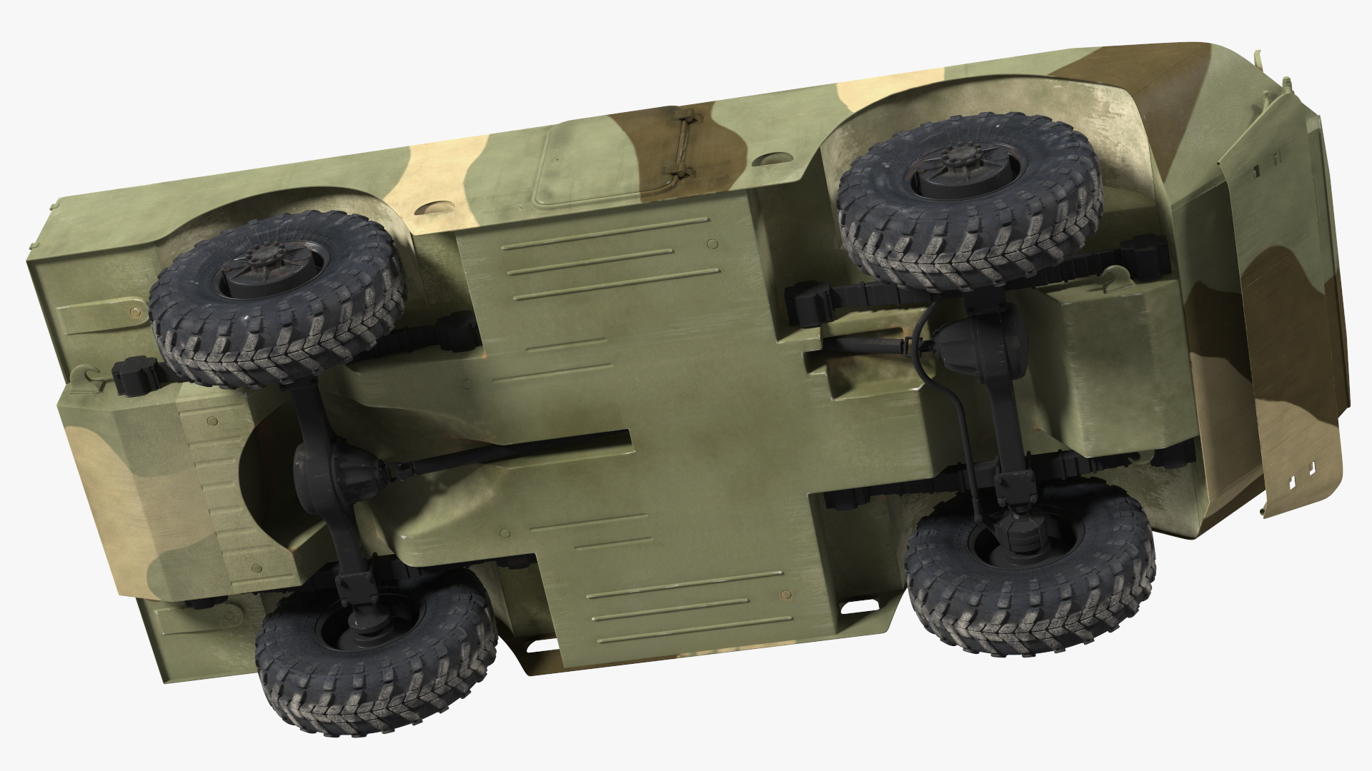 BRDM 2 Amphibious Vehicle Rigged 3D