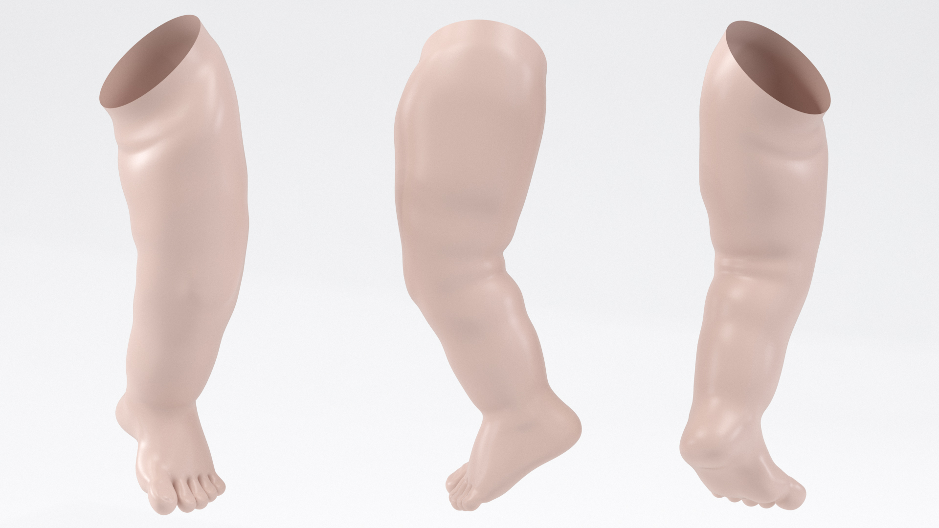 3D Baby CPR Dummy Leg model