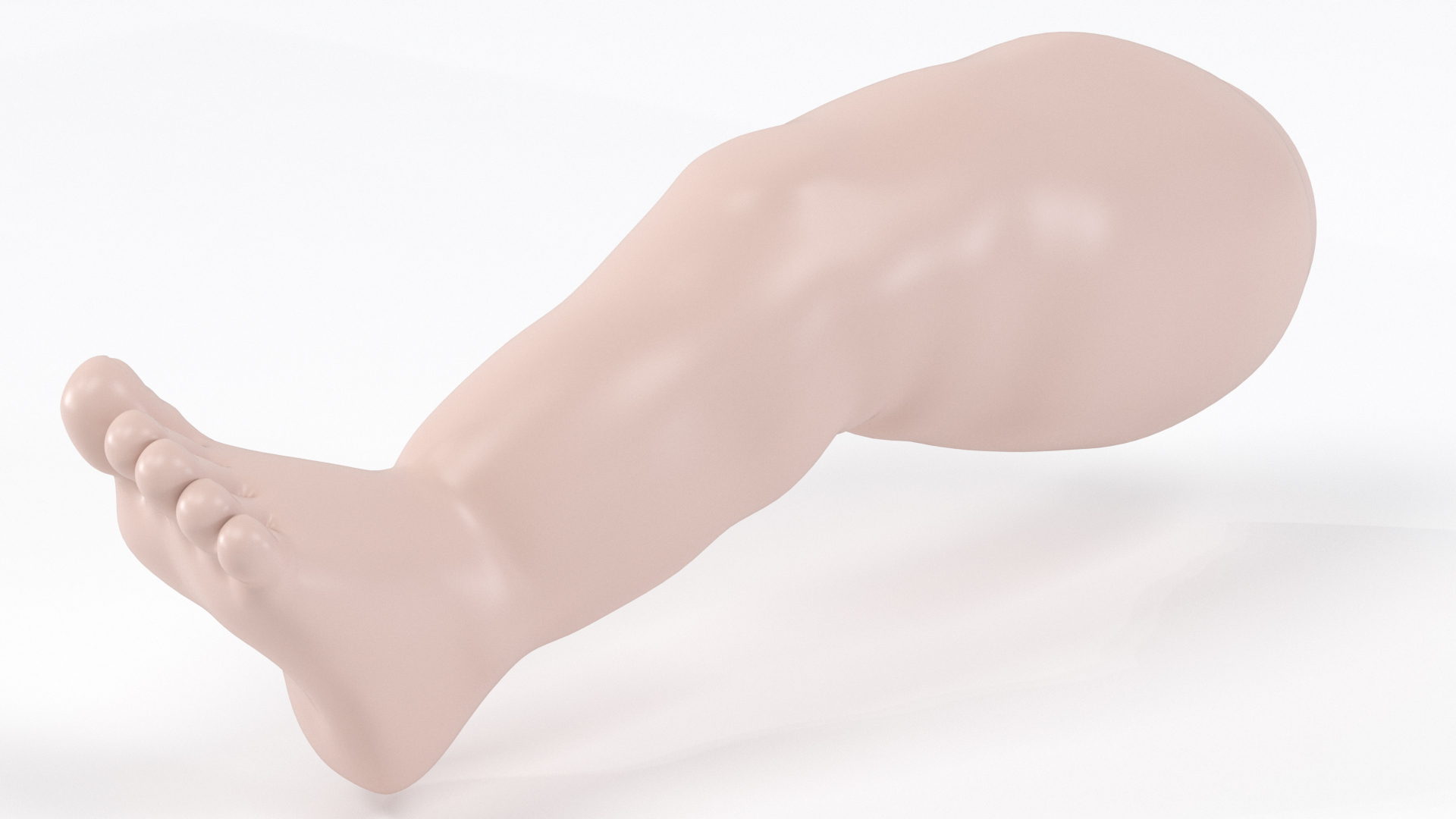 3D Baby CPR Dummy Leg model