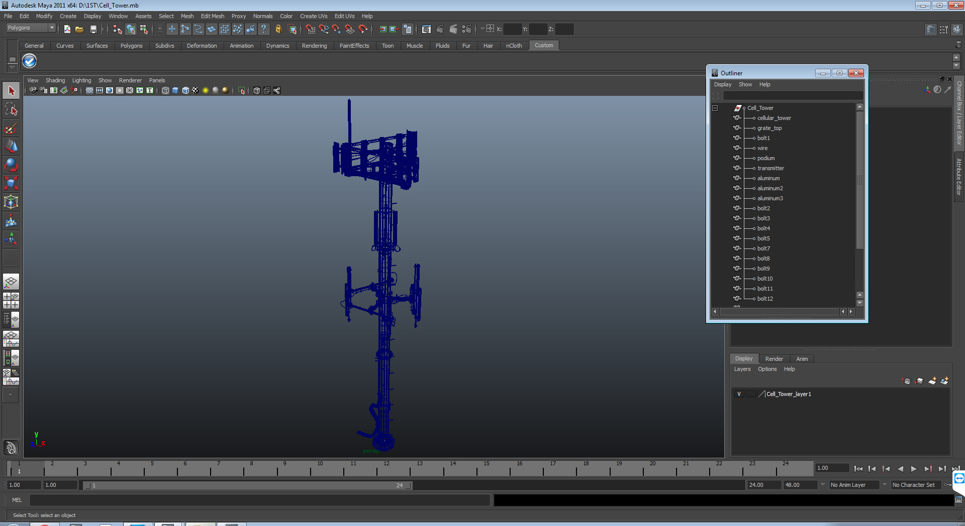 3D model Cell Tower