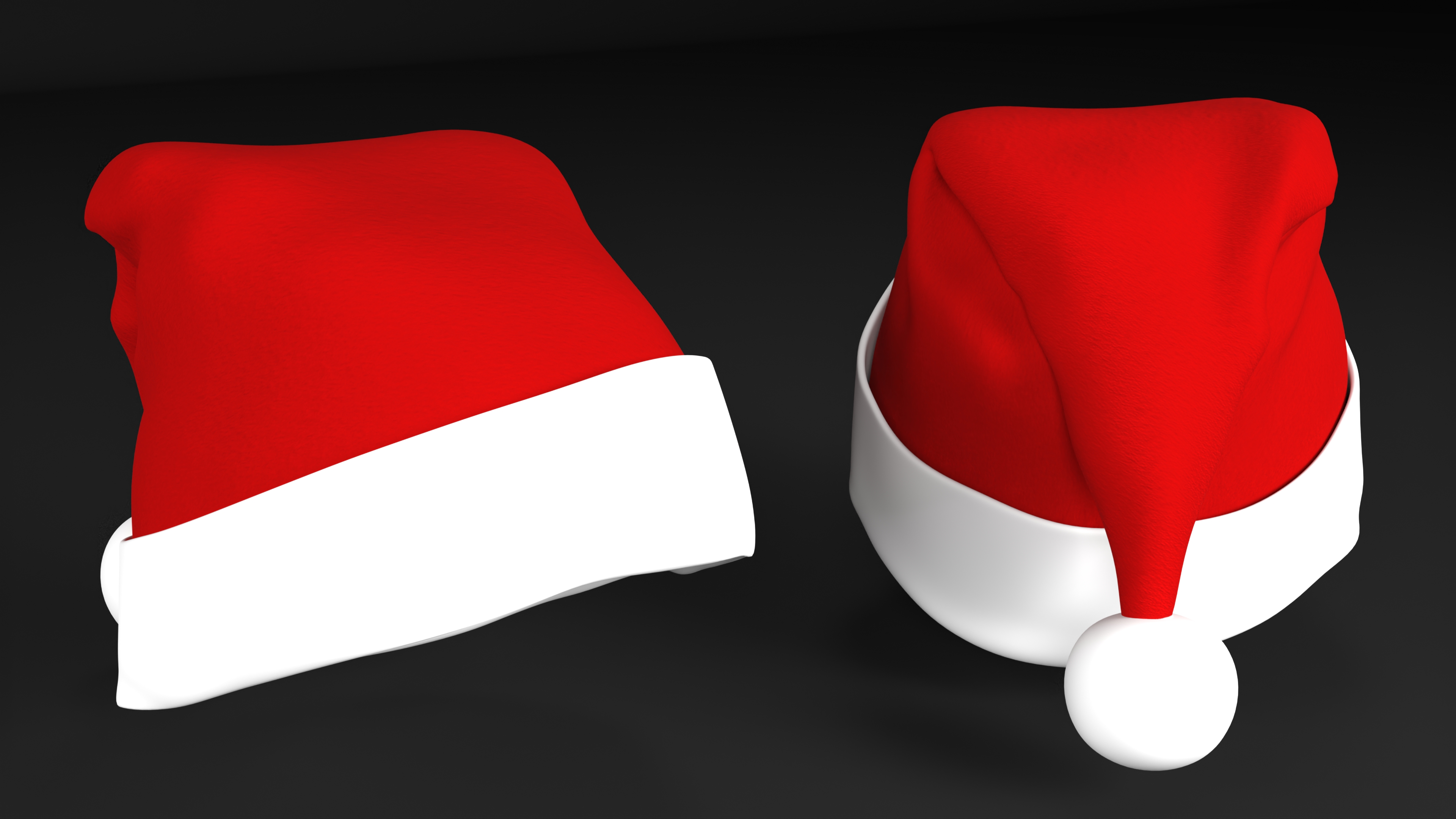 Christmas Santa Claus Hat Cap 3D model