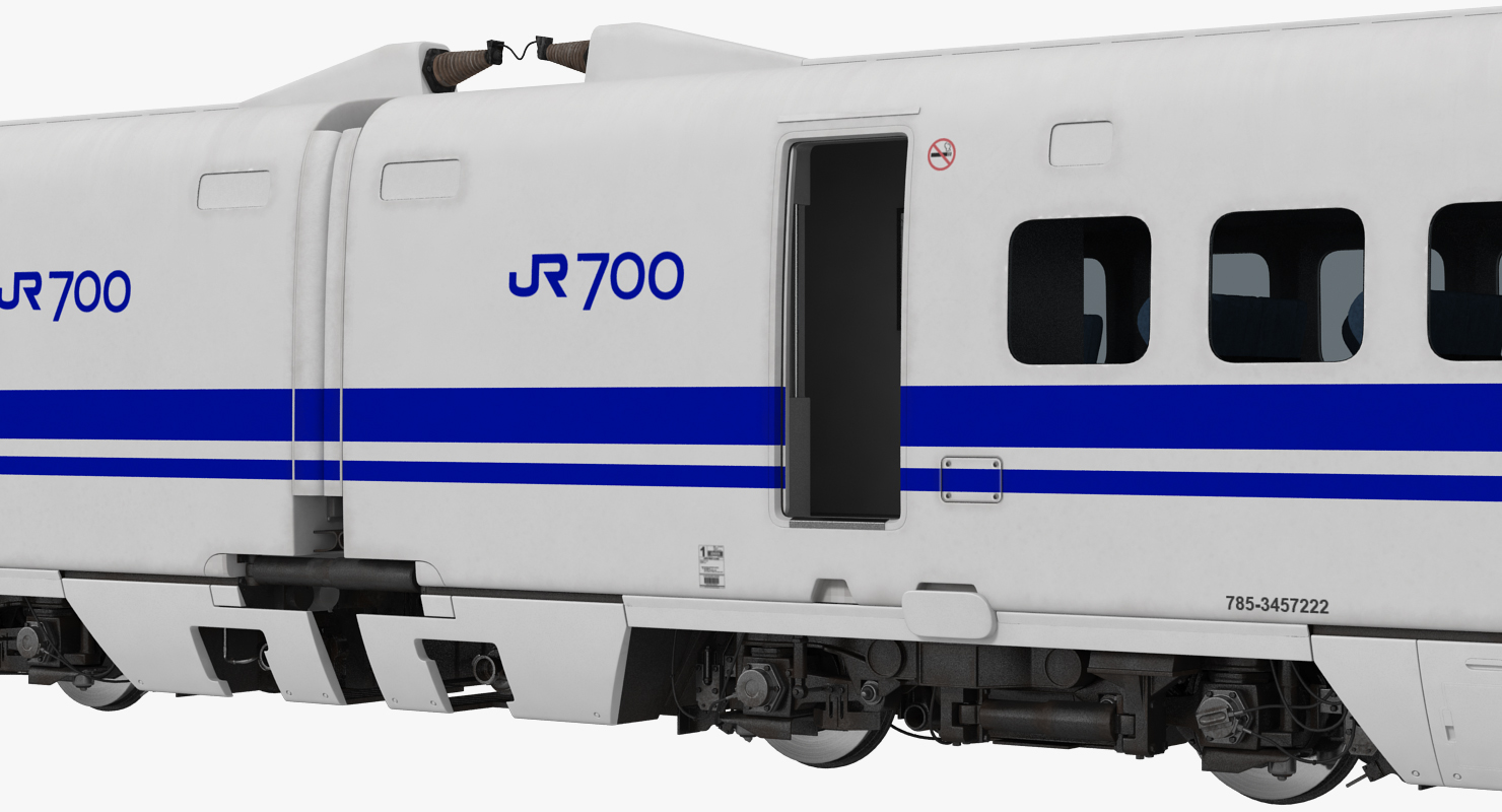 3D model Bullet Train JR700 Japan Railways Rigged