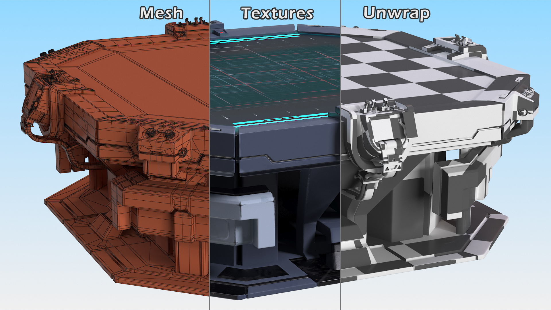 Hologram Table 3D model