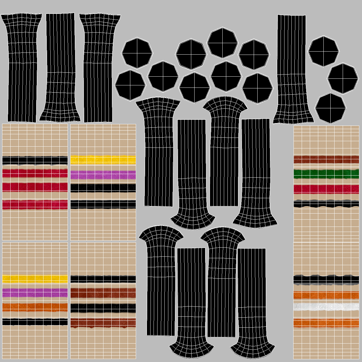 Axial Lead Metal Film Resistors Soldered Set 3D model