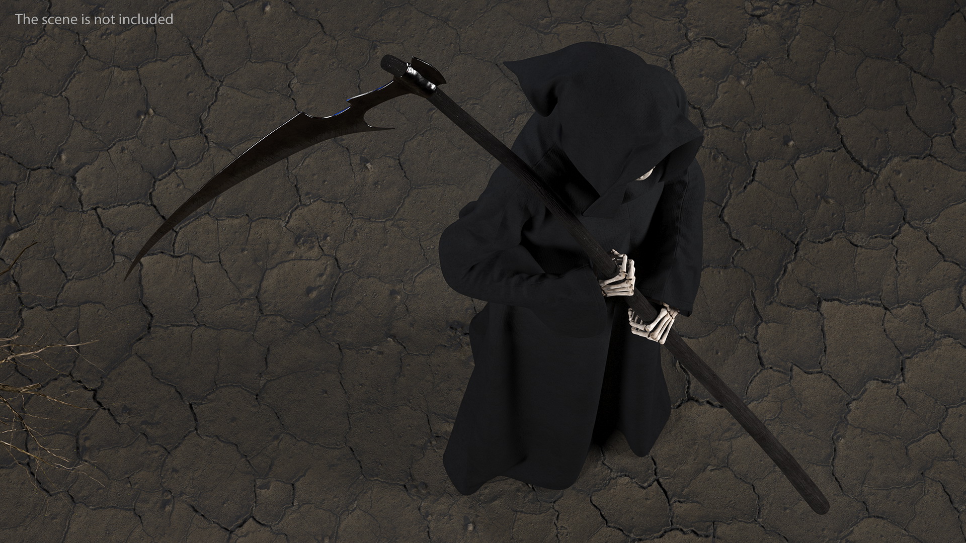 Death Holding a Scythe 3D