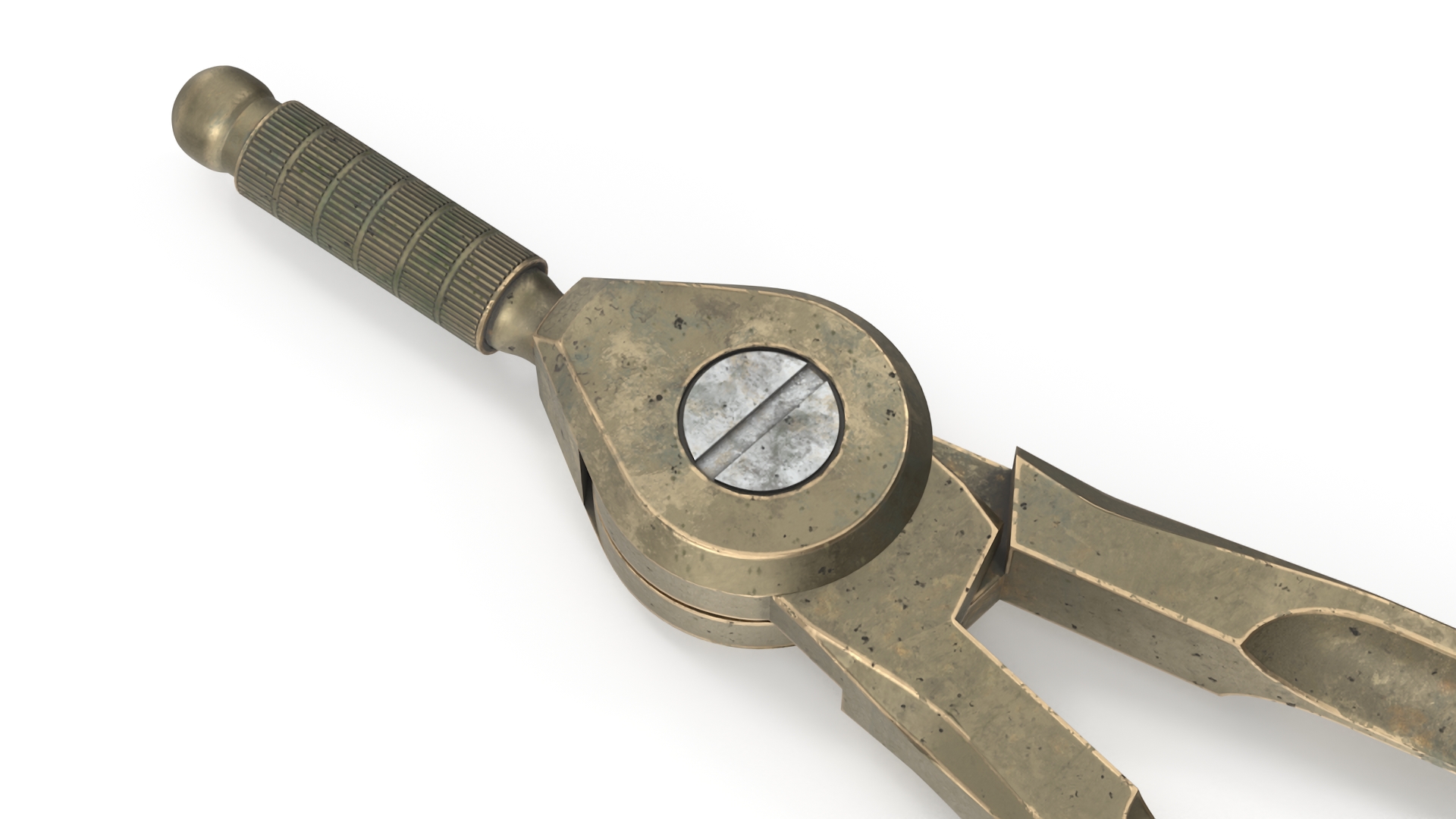 3D Antique Drawing Compass model