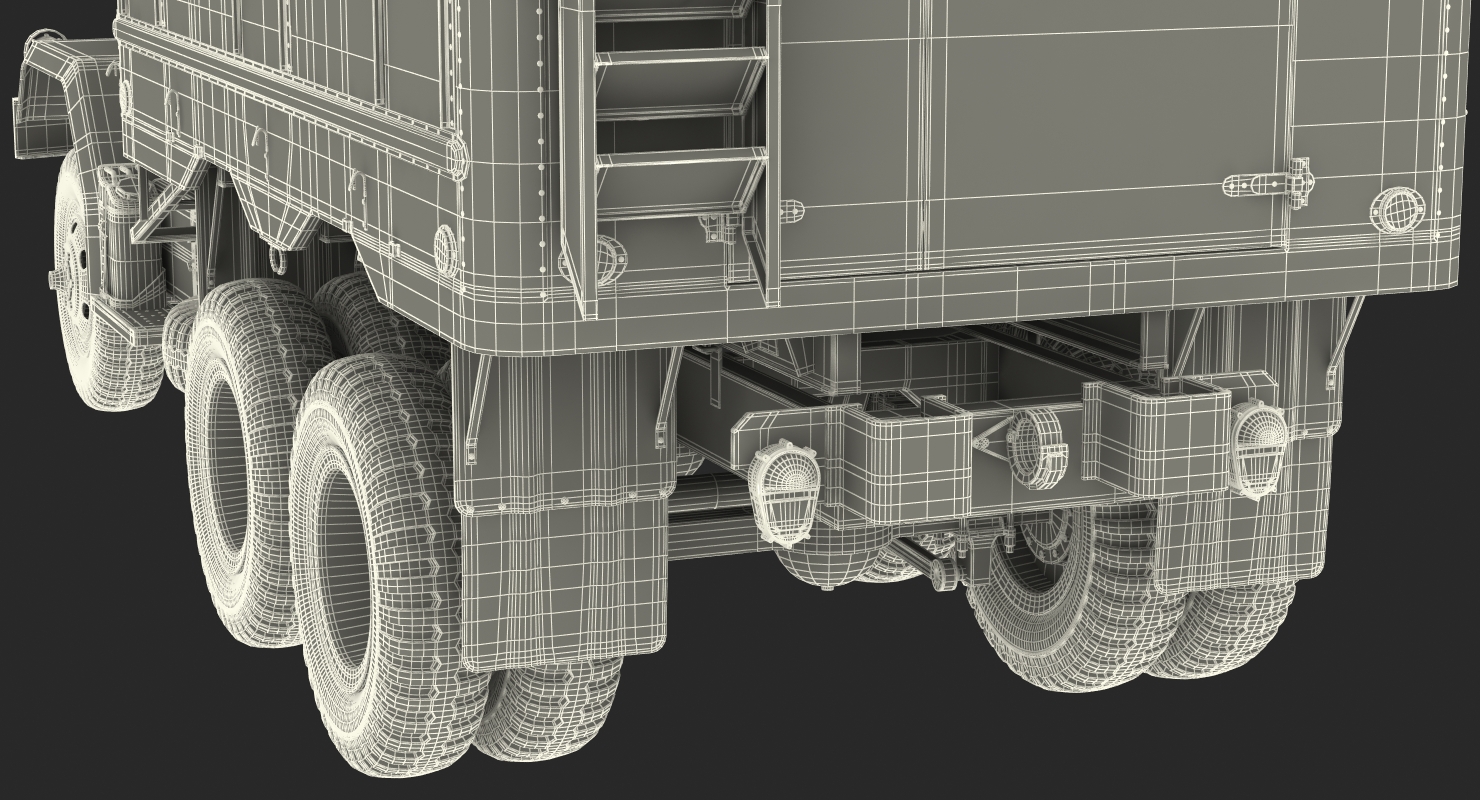 M109 Shop Van Desert Rigged 3D