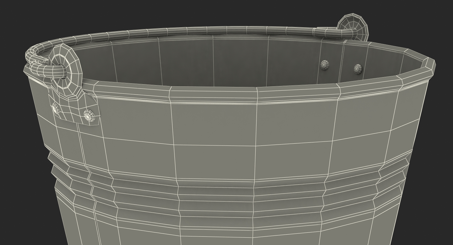 3D Old Metal Bucket