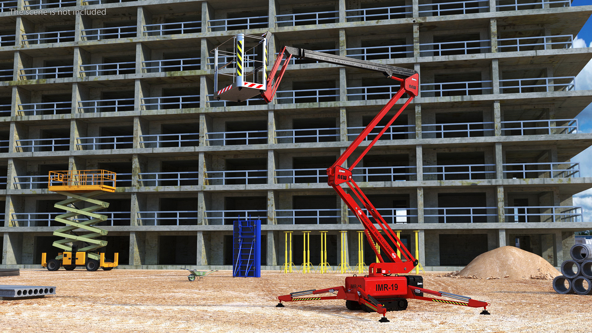 3D model Boom Lift With Crawler Chassis