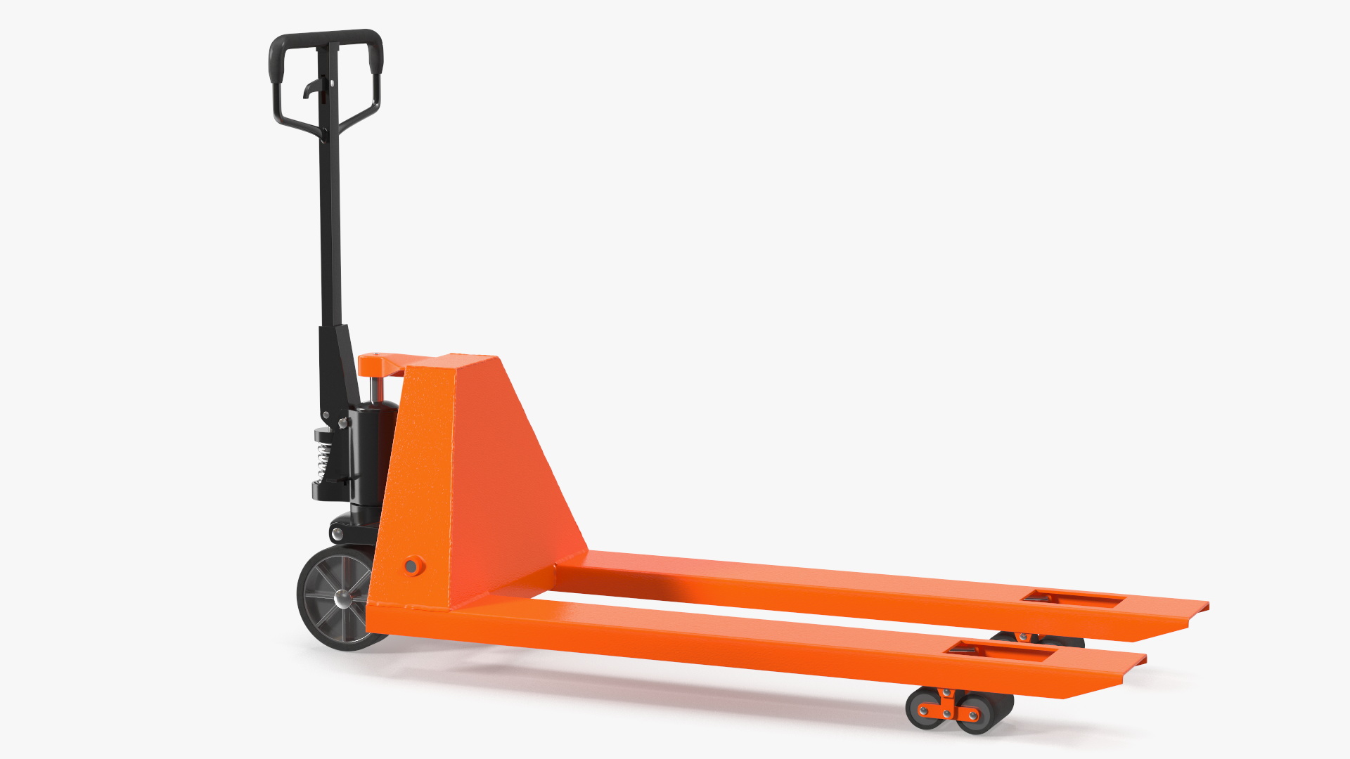 3D model Pallet Jack with Wooden Pallet and Boxes