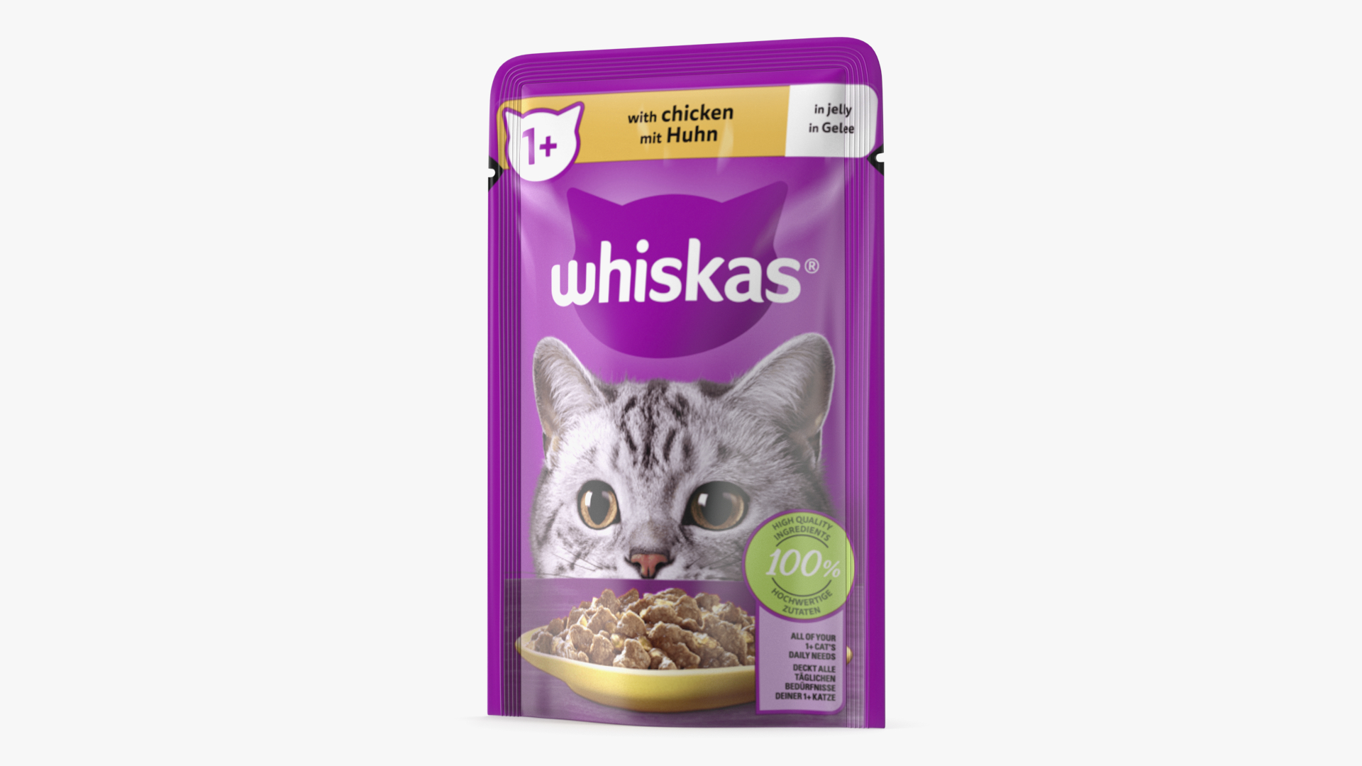 3D Wet Cat Food Whiskas Pouch