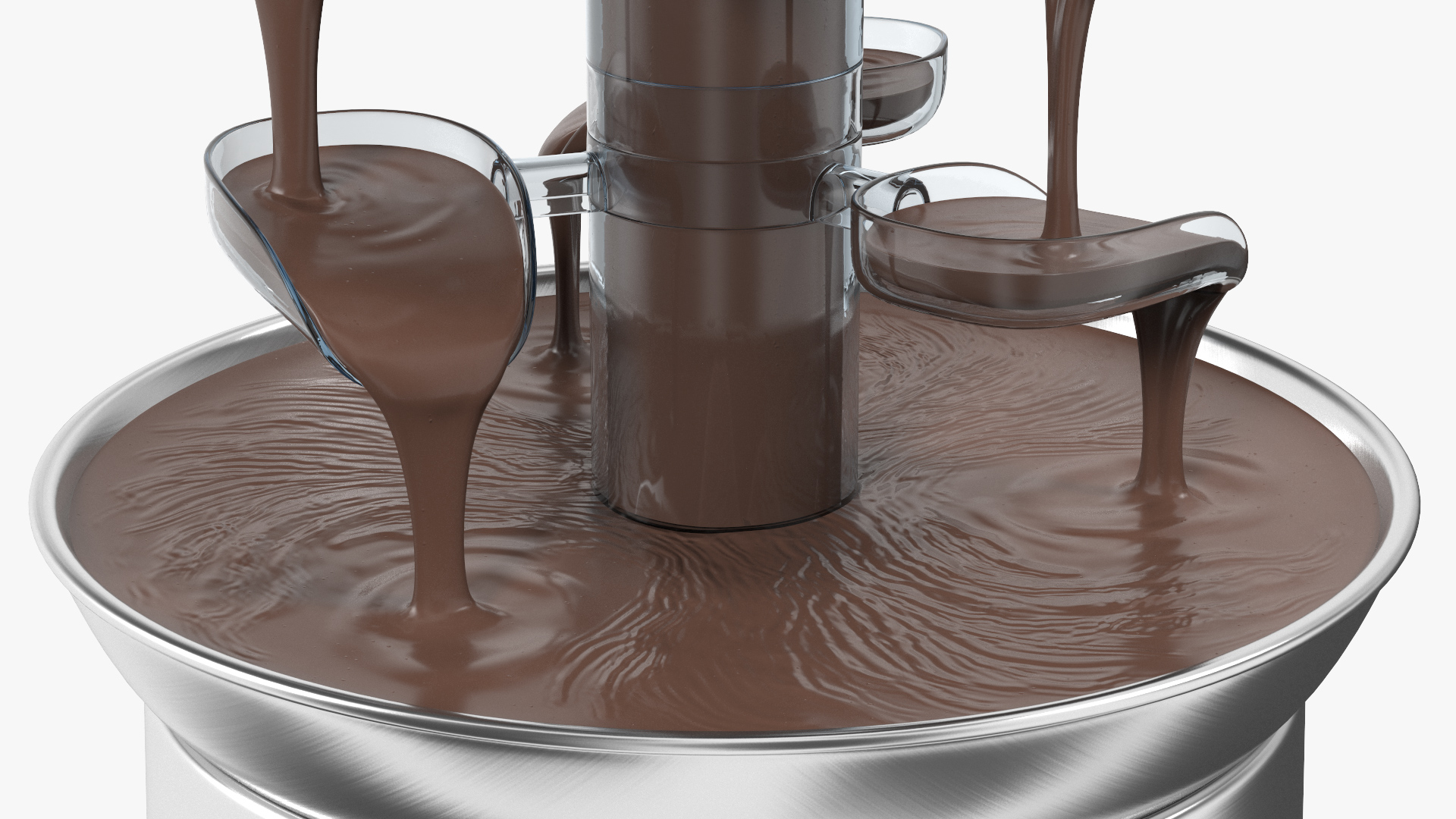 3D Cascading Chocolate Fountain Machine