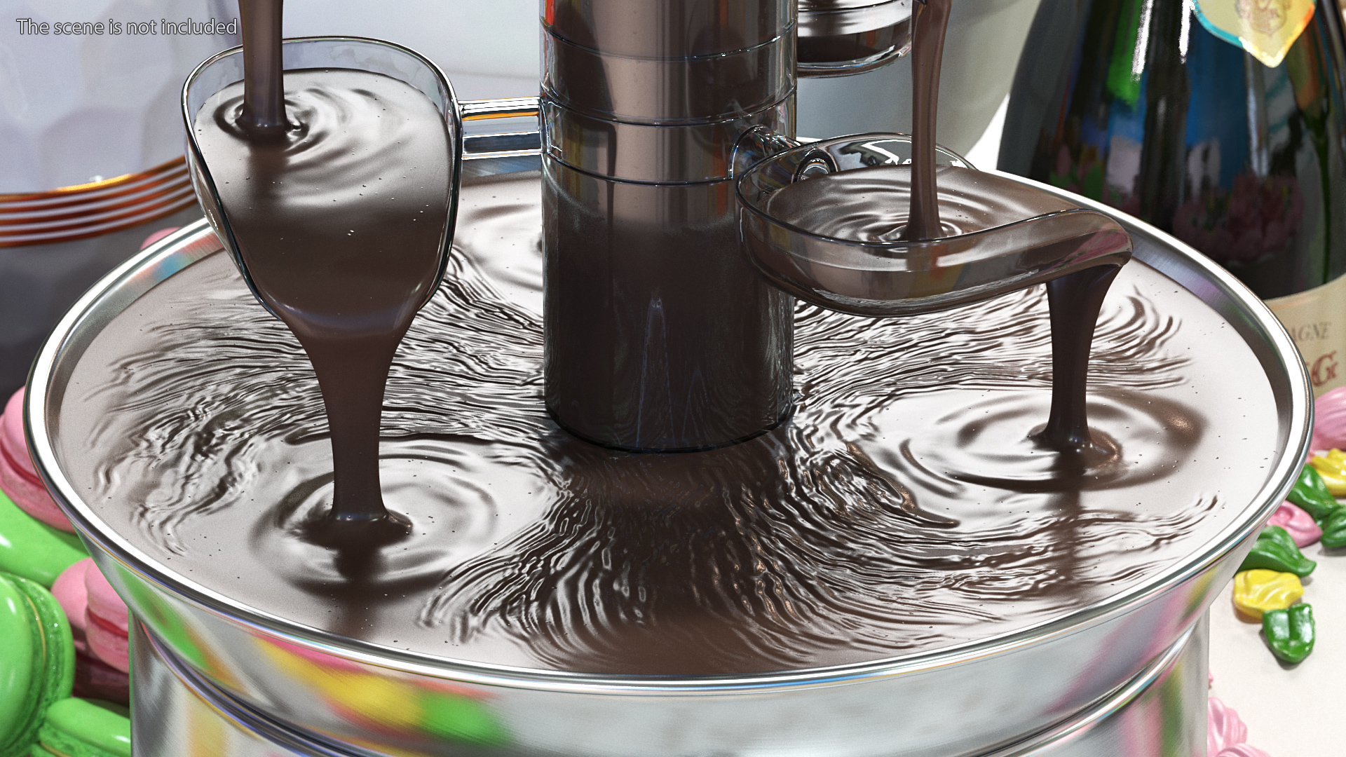 3D Cascading Chocolate Fountain Machine