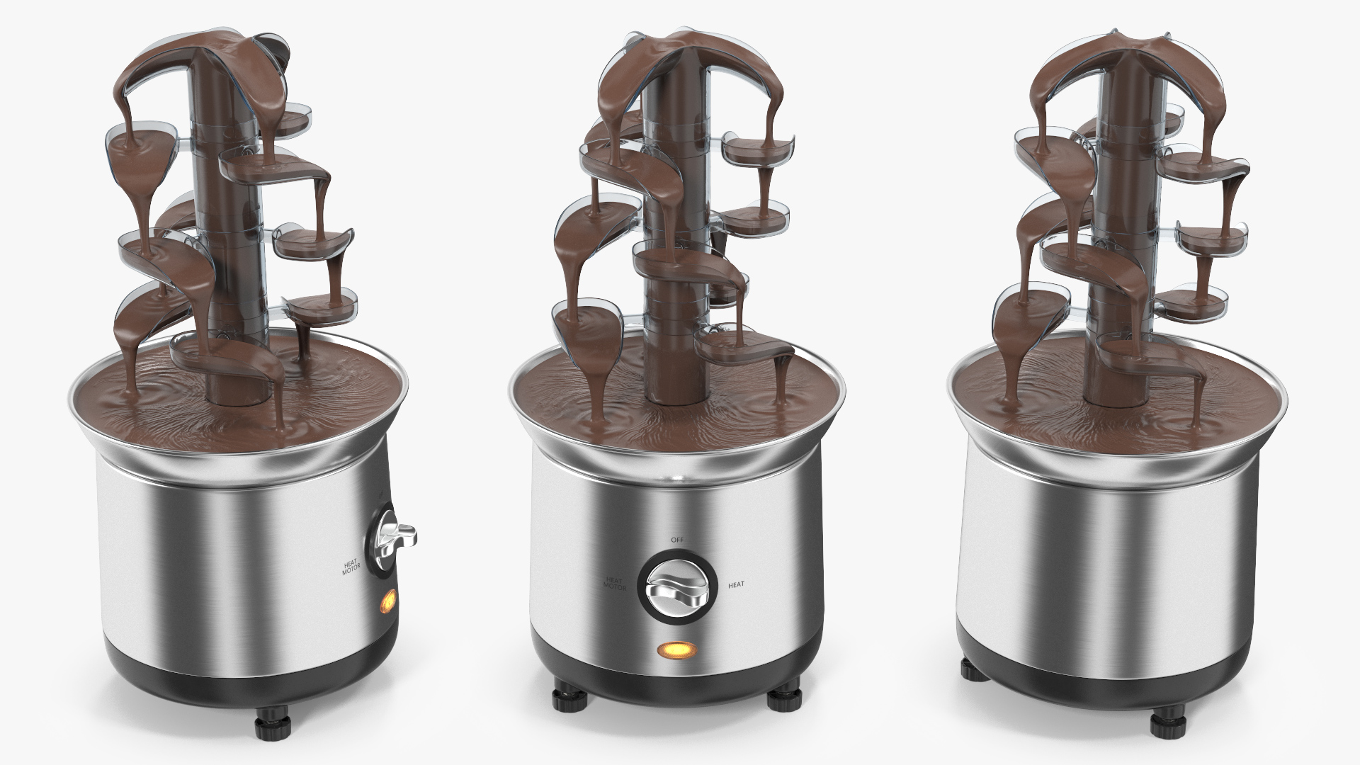 3D Cascading Chocolate Fountain Machine