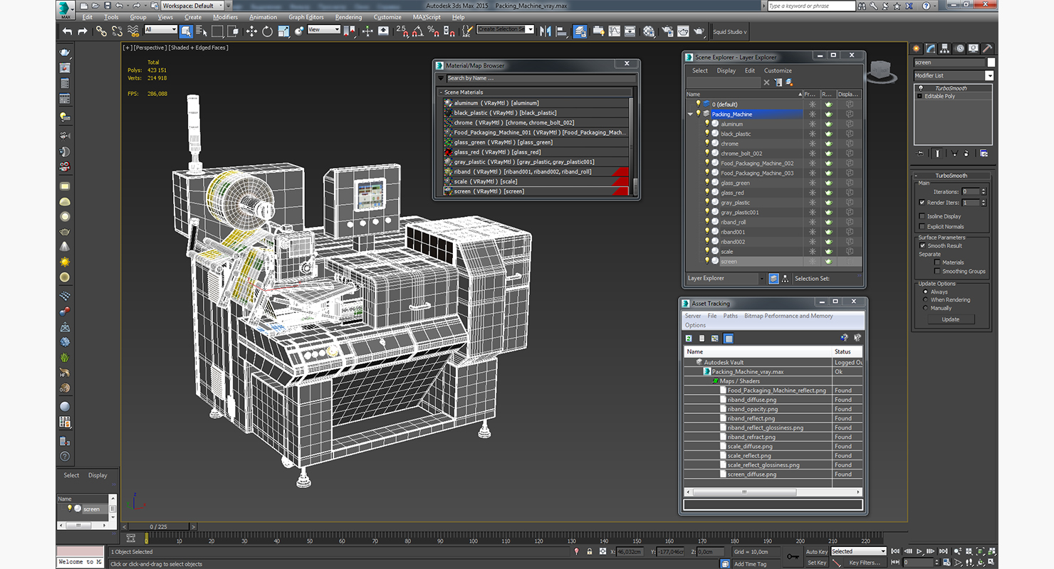 3D model Packing Machine